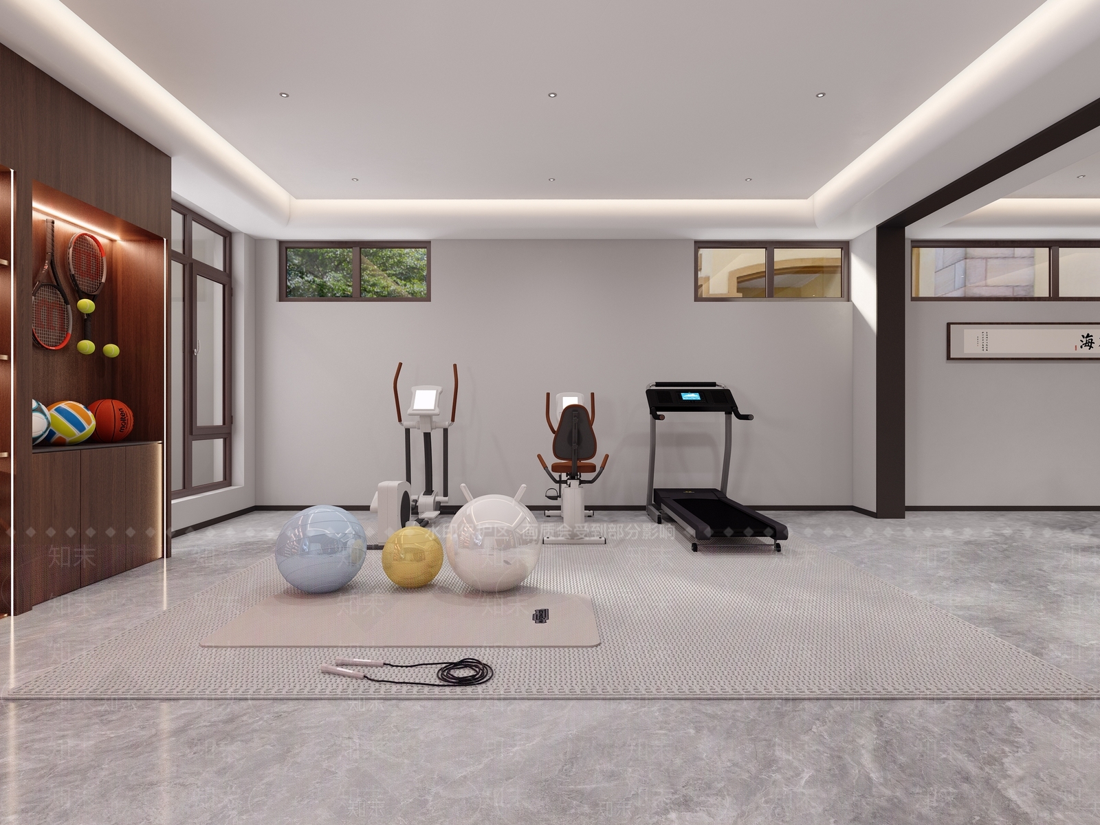 现代意式健身房3D模型下载【ID:1195863438】