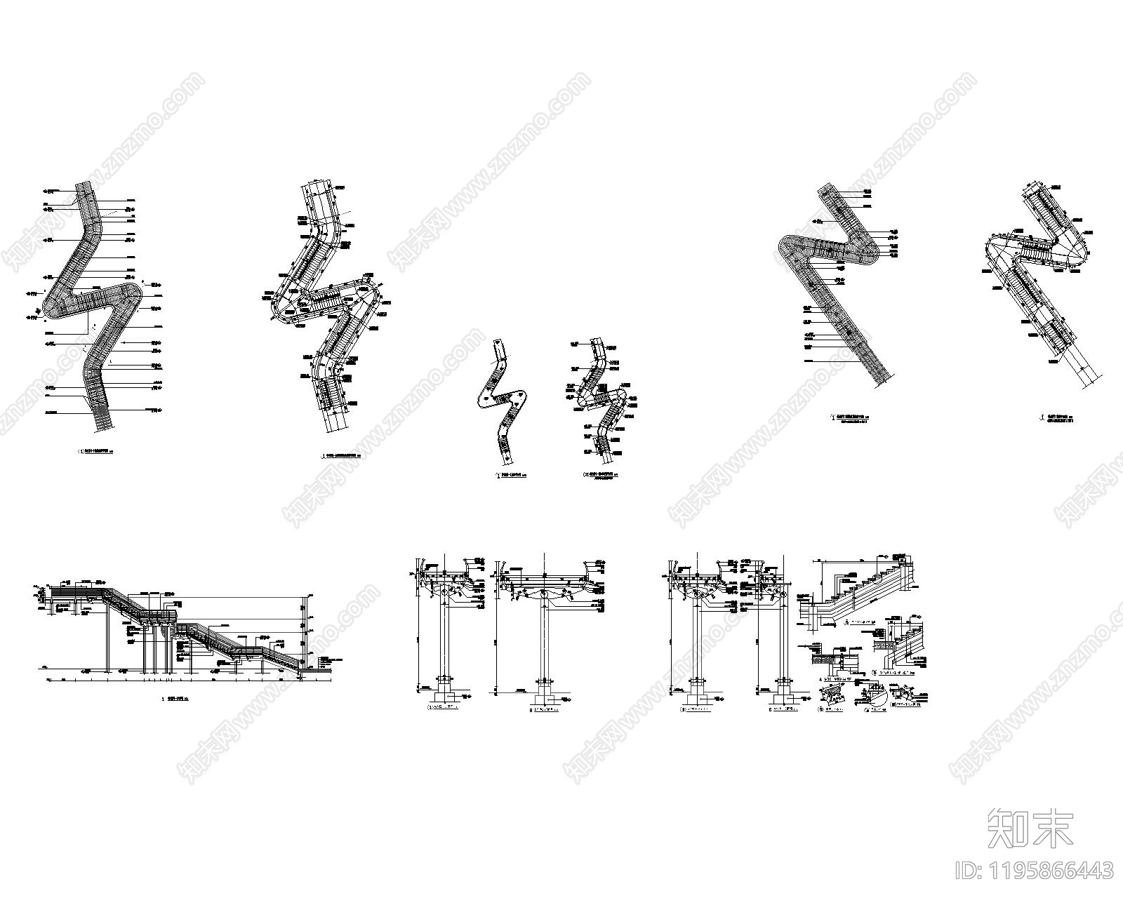 滨水公园cad施工图下载【ID:1195866443】
