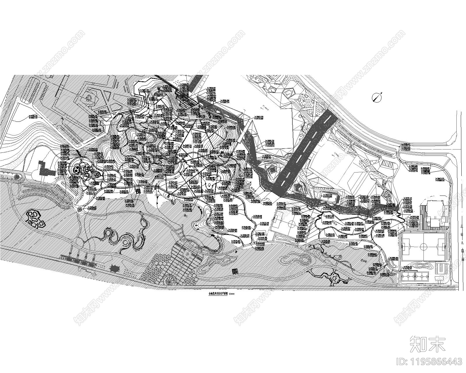 滨水公园施工图下载【ID:1195866443】