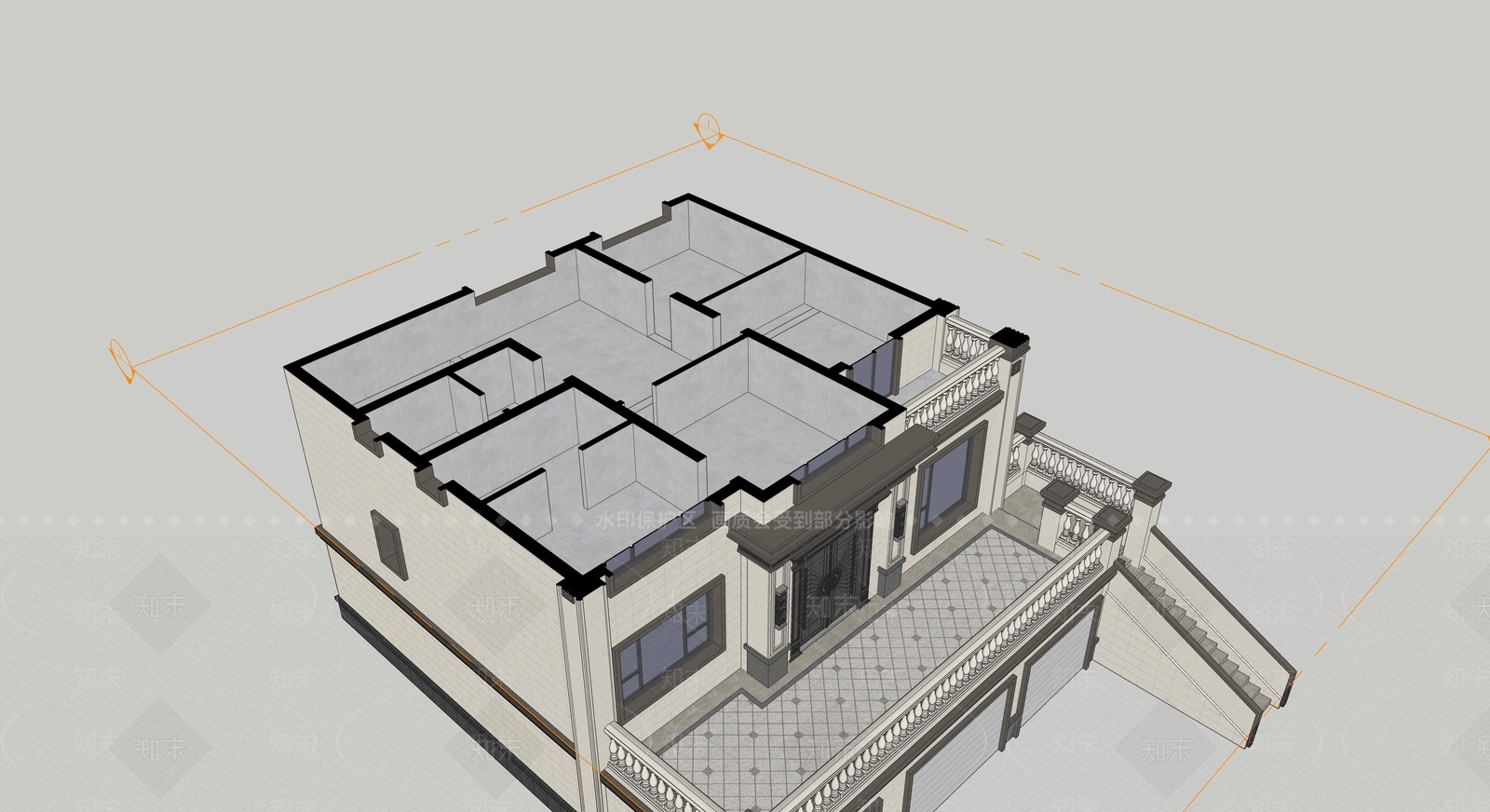 新中式其他农业建筑SU模型下载【ID:1195866987】