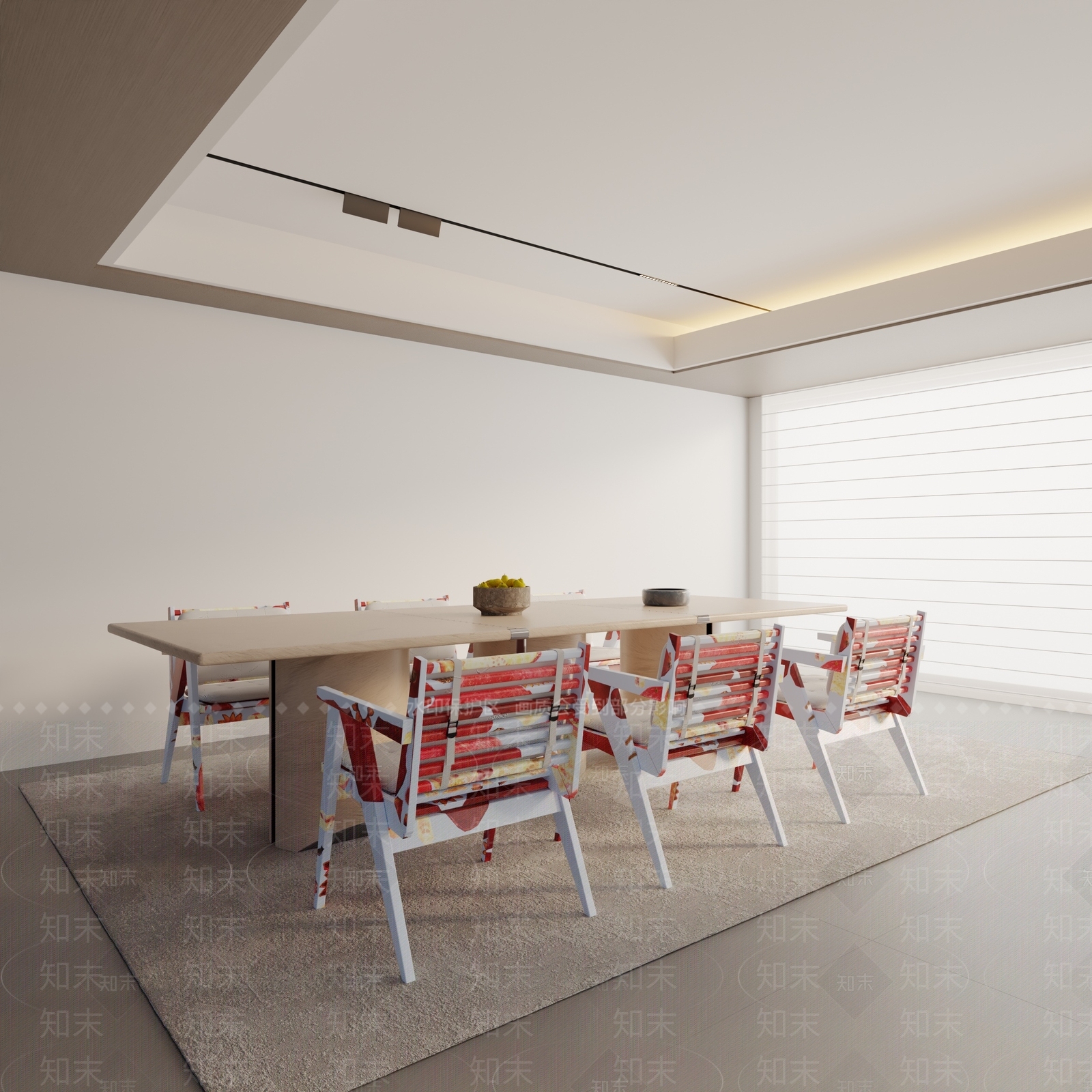 现代餐桌3D模型下载【ID:1195868613】