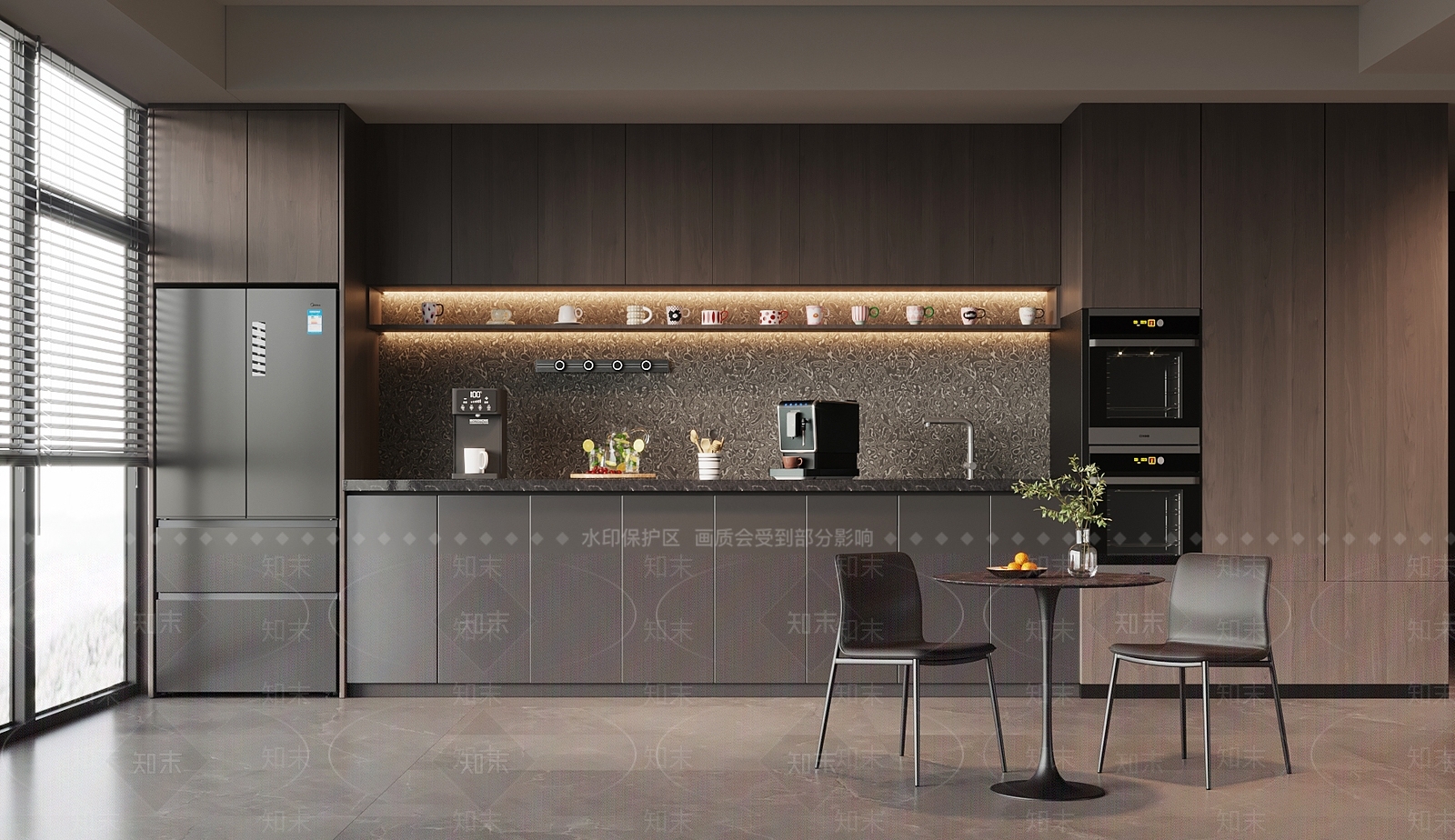 意式茶水间3D模型下载【ID:1195872463】