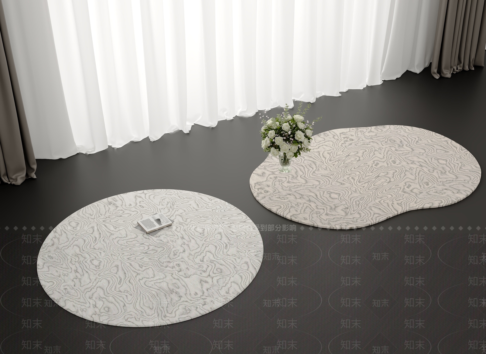 现代意式地毯3D模型下载【ID:1195873503】