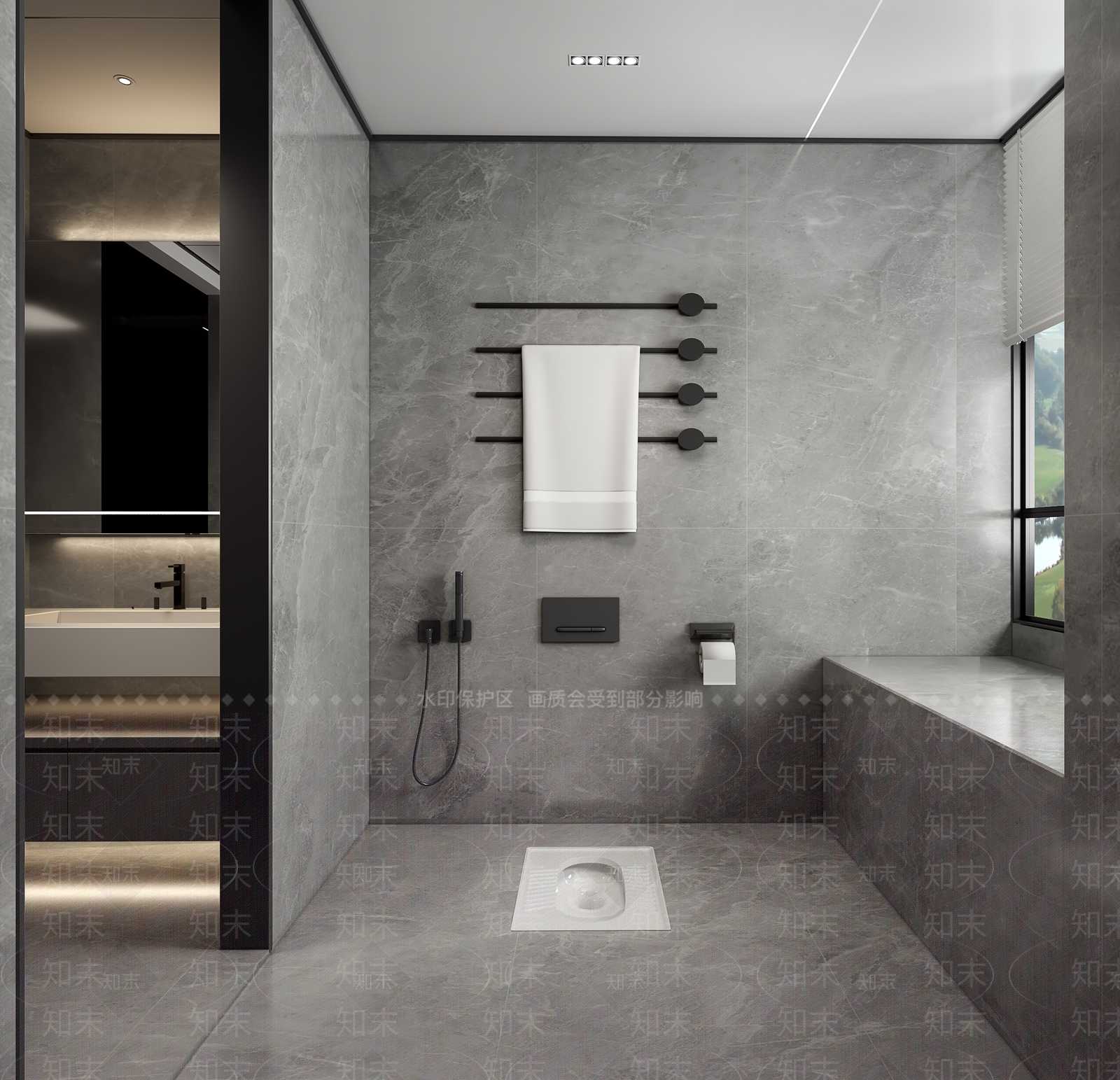 现代卫生间3D模型下载【ID:1195873998】