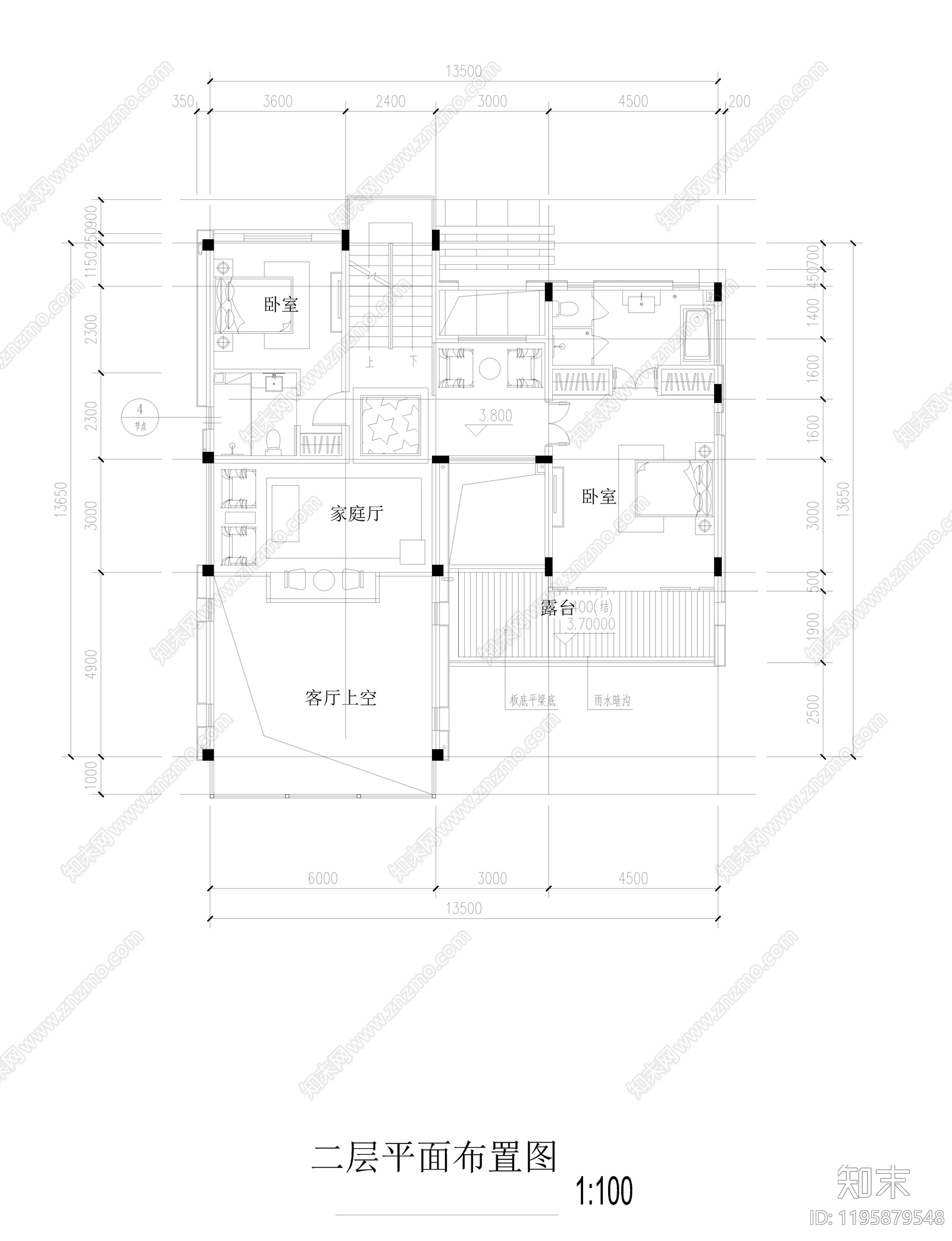 别墅施工图下载【ID:1195879548】