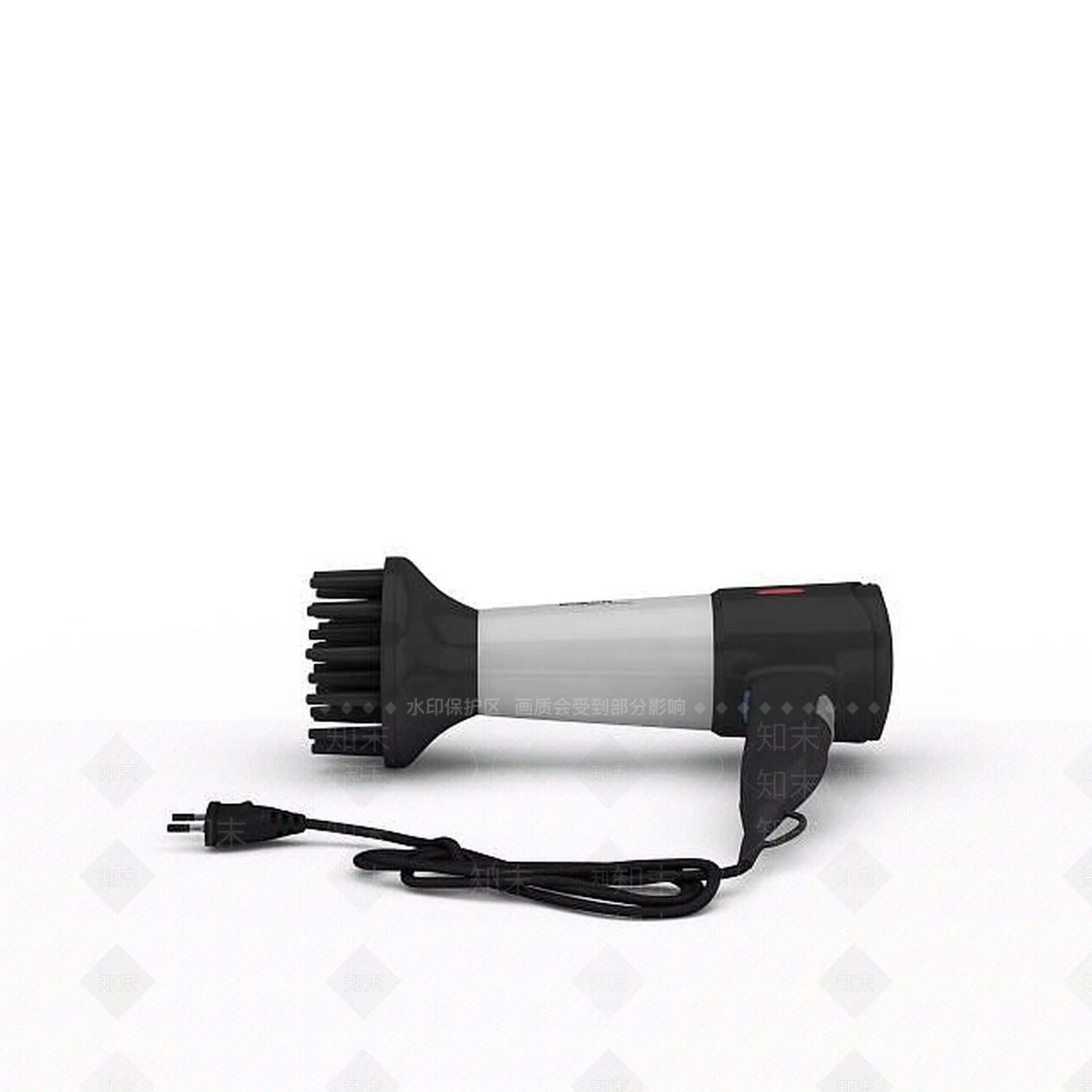 现代新款大功率电吹风3D模型下载【ID:1195883732】