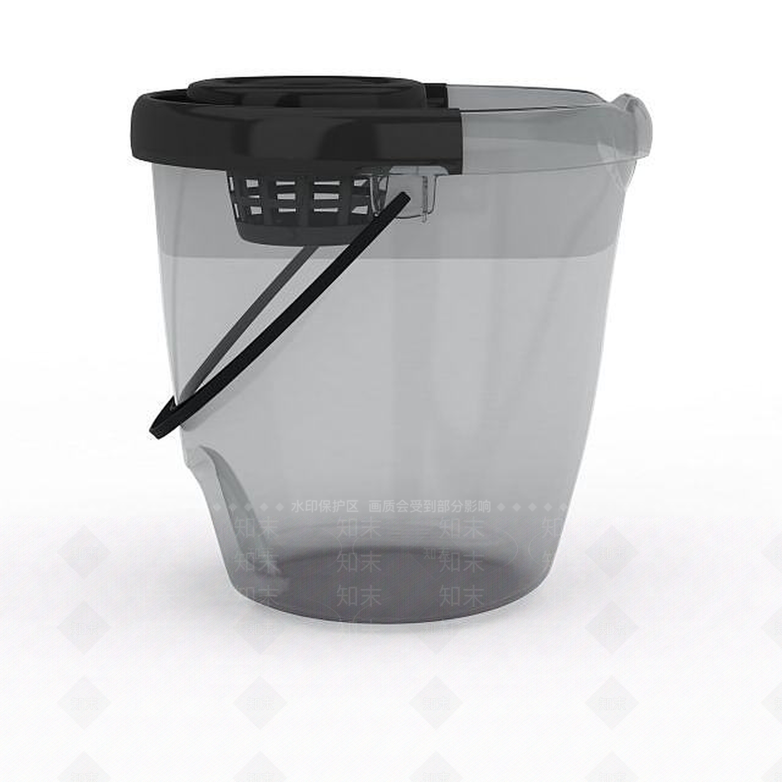 现代塑料水桶3D模型下载【ID:1195884653】