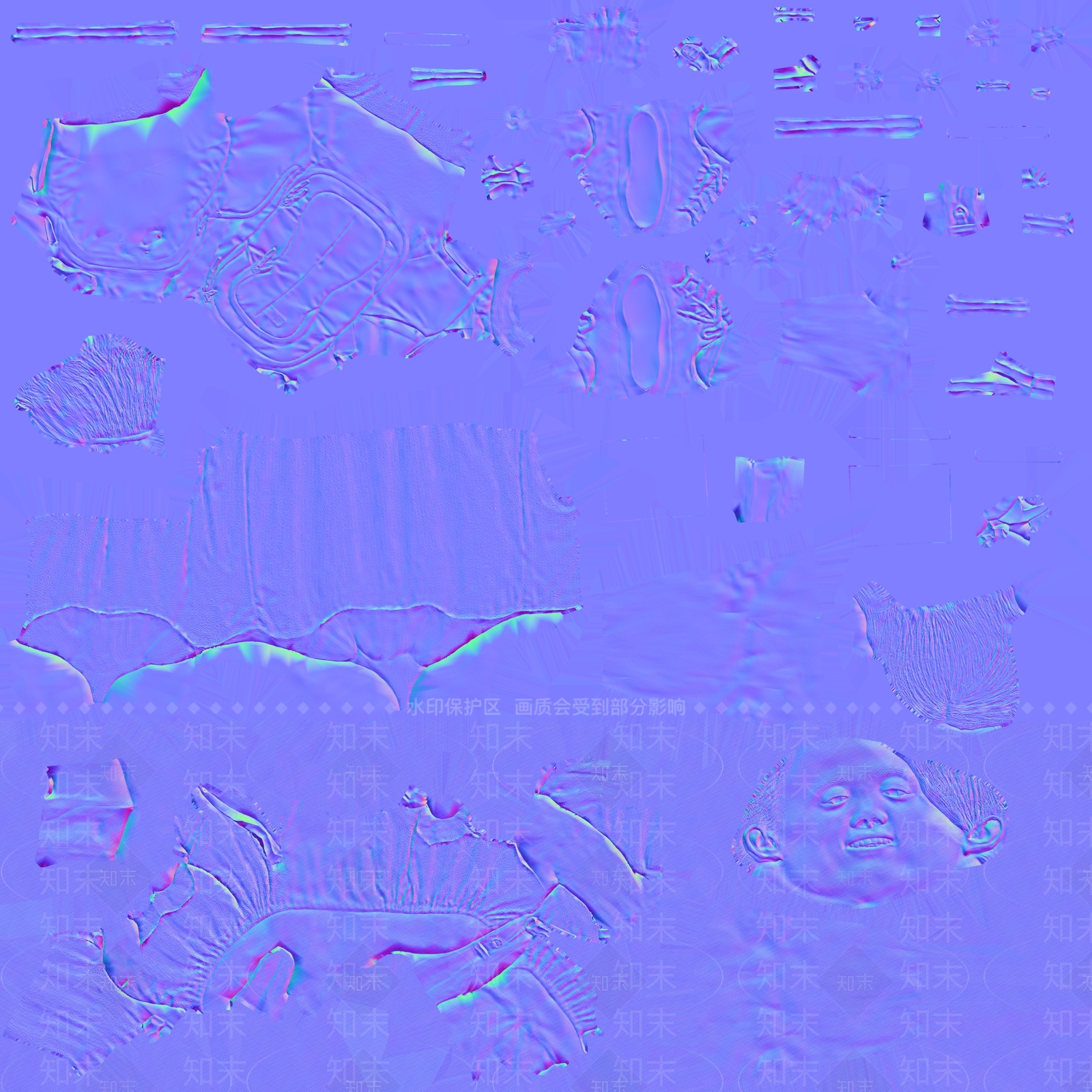 现代看文件看平板电脑女人3D模型下载【ID:1195885620】