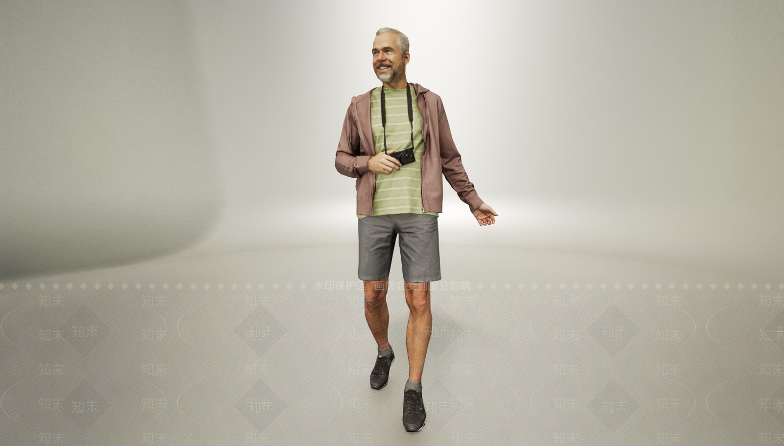 现代相机开心男人3D模型下载【ID:1195885865】