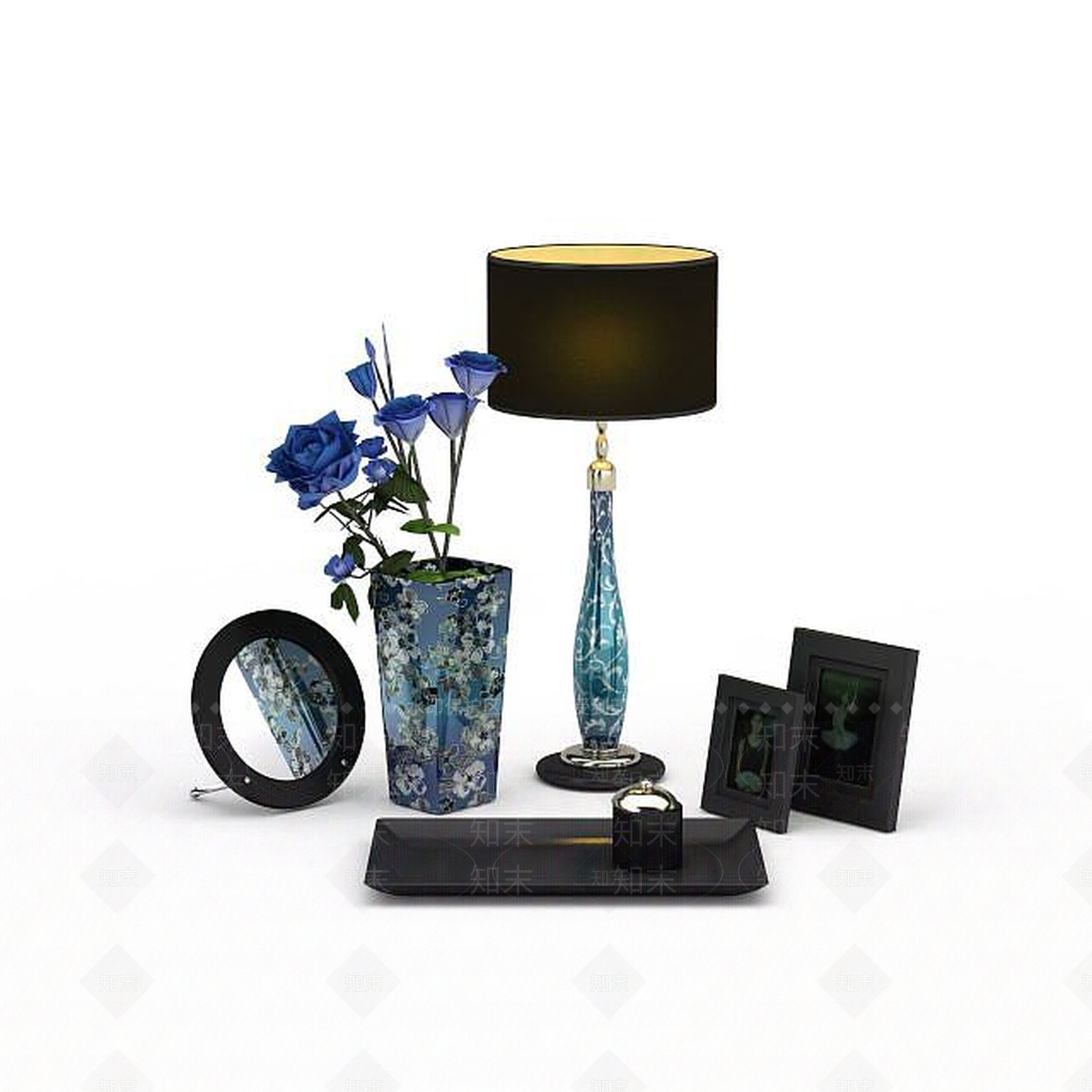 现代家居装饰品3D模型下载【ID:1195887125】