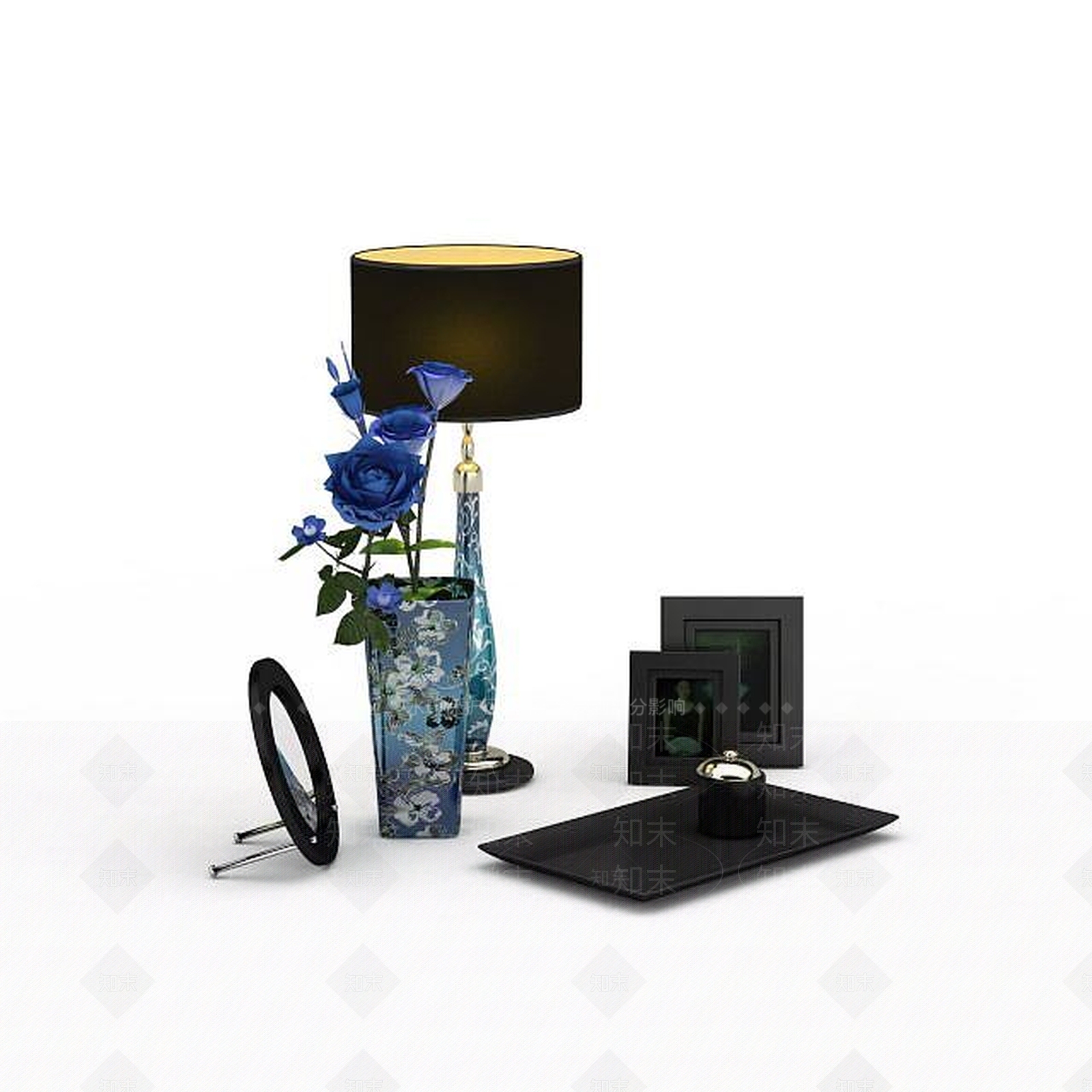 现代家居装饰品3D模型下载【ID:1195887125】