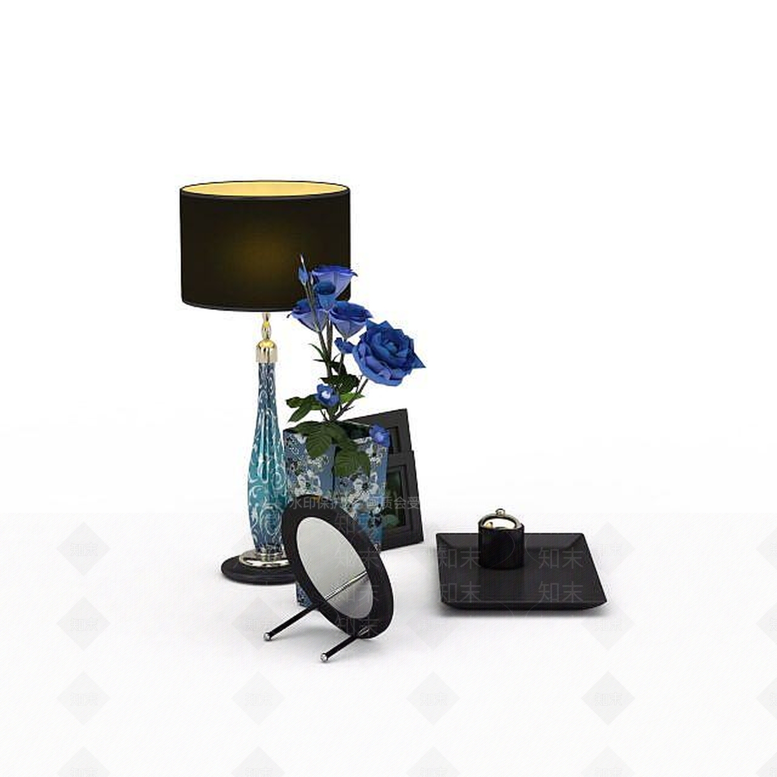 现代家居装饰品3D模型下载【ID:1195887125】
