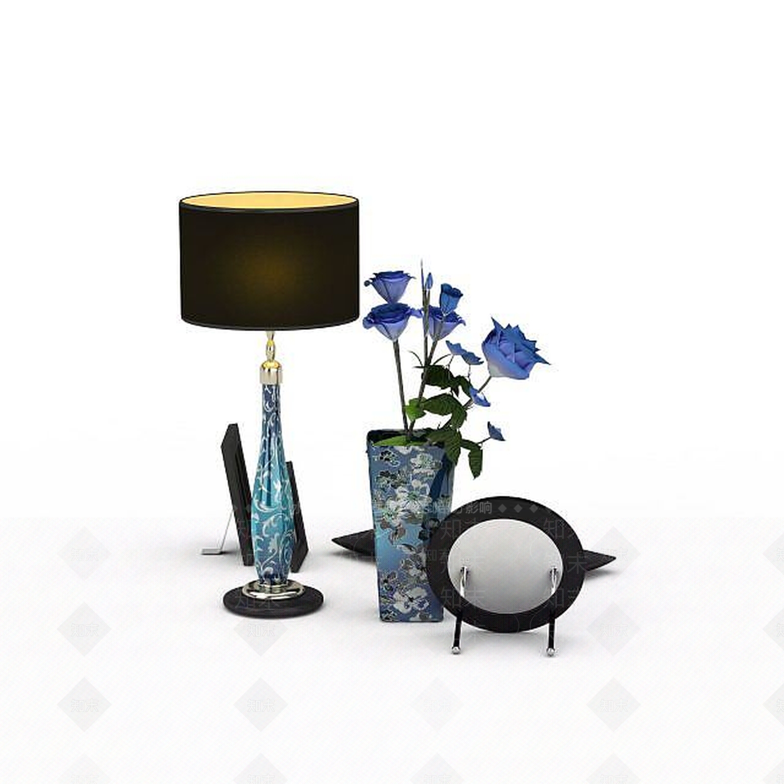 现代家居装饰品3D模型下载【ID:1195887125】