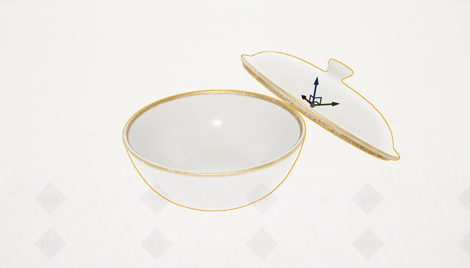 现代瓷器茶杯3D模型下载【ID:1195889300】