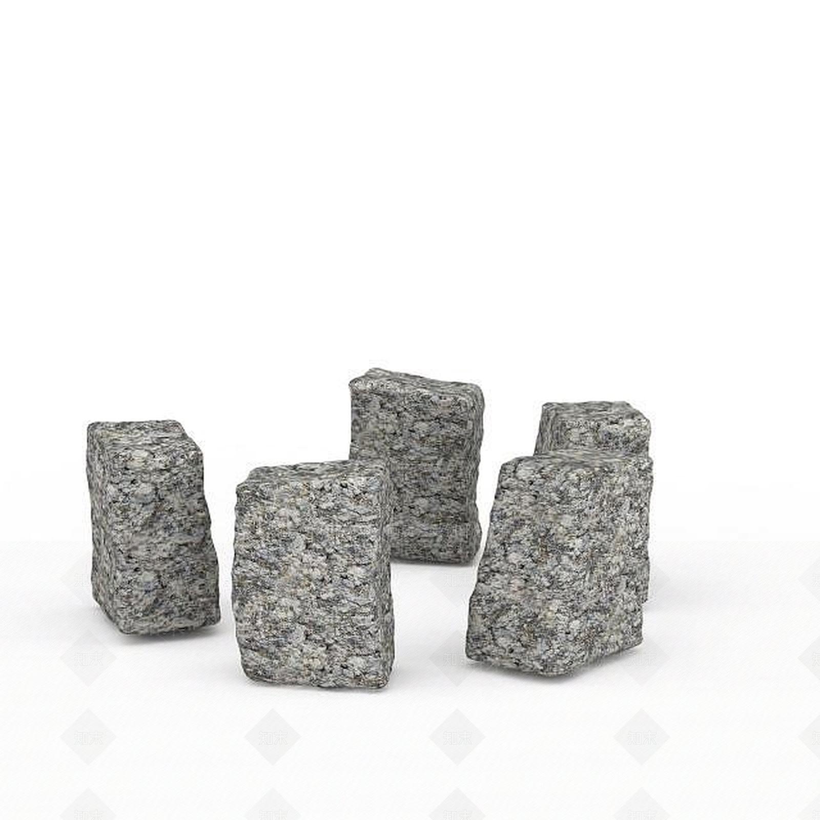 现代个性石椅组合3D模型下载【ID:1195892025】