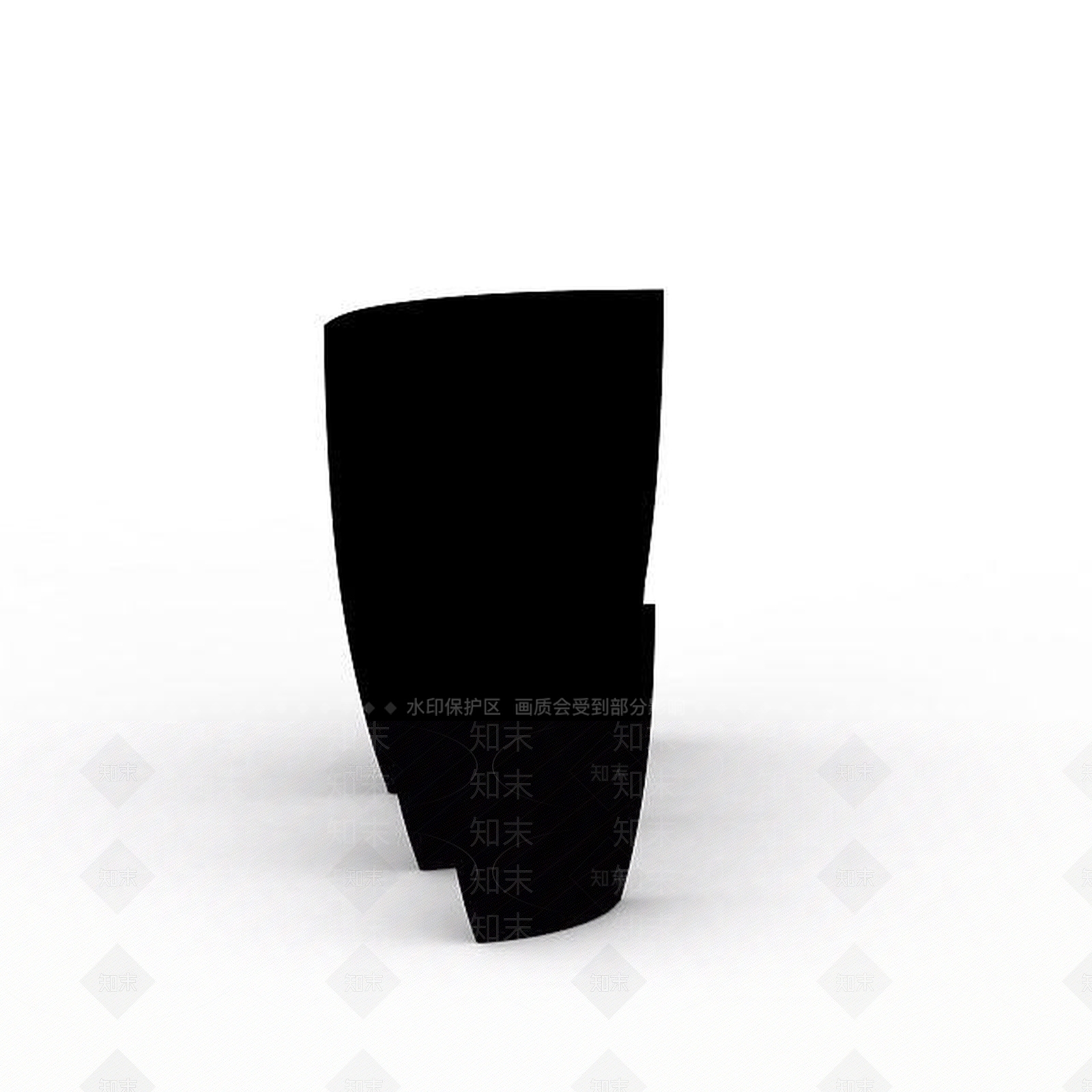 现代创意黑色摆设品3D模型下载【ID:1195892642】