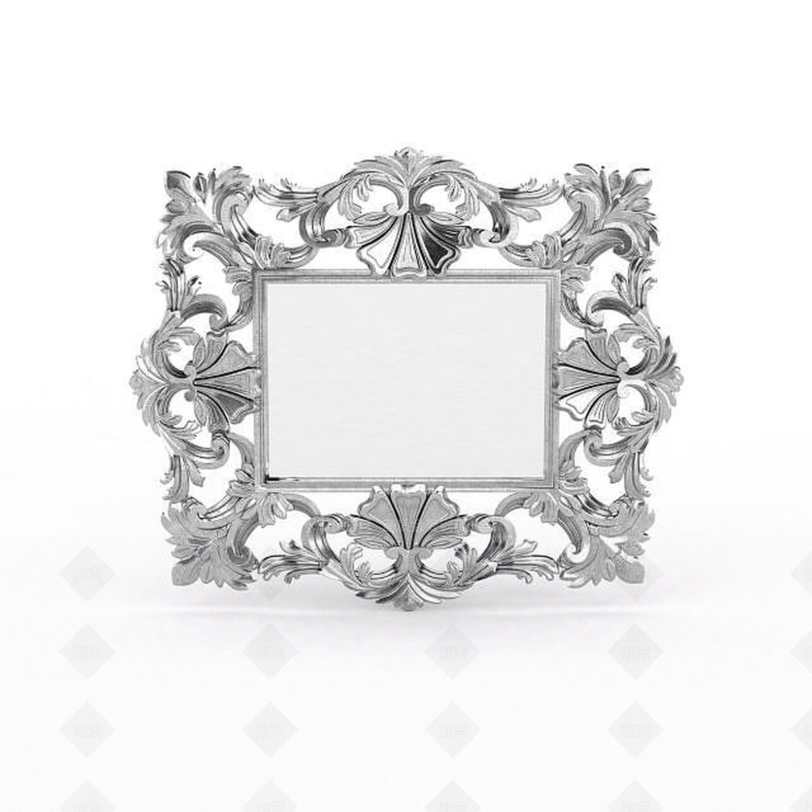 现代镂空雕花相框3D模型下载【ID:1195893003】