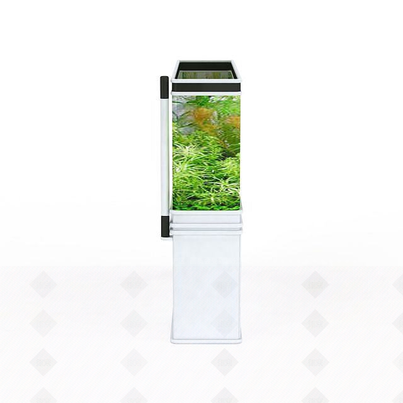 现代水族箱摆设品3D模型下载【ID:1195893383】