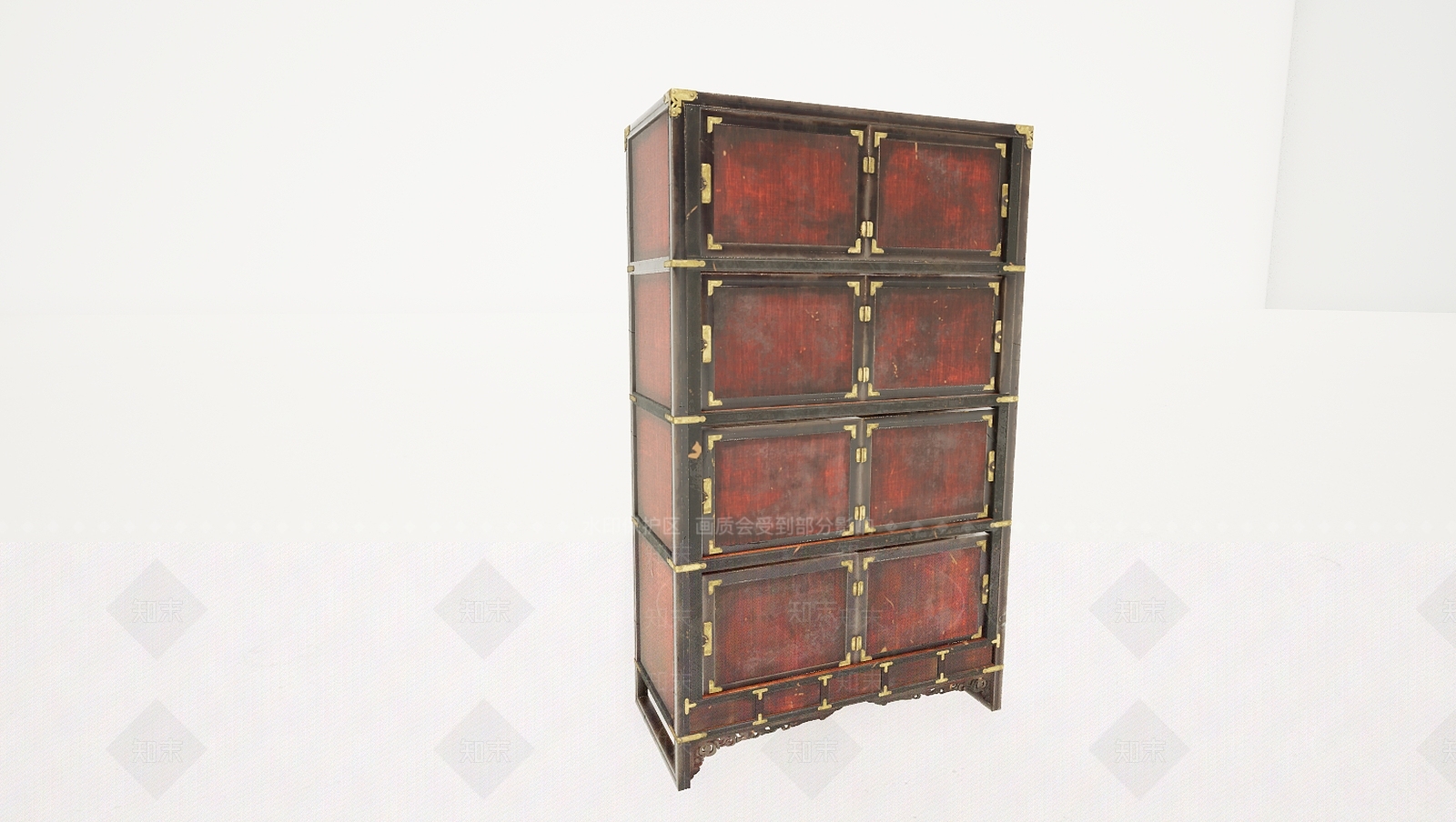 现代老物件木头抽屉柜3D模型下载【ID:1195894785】