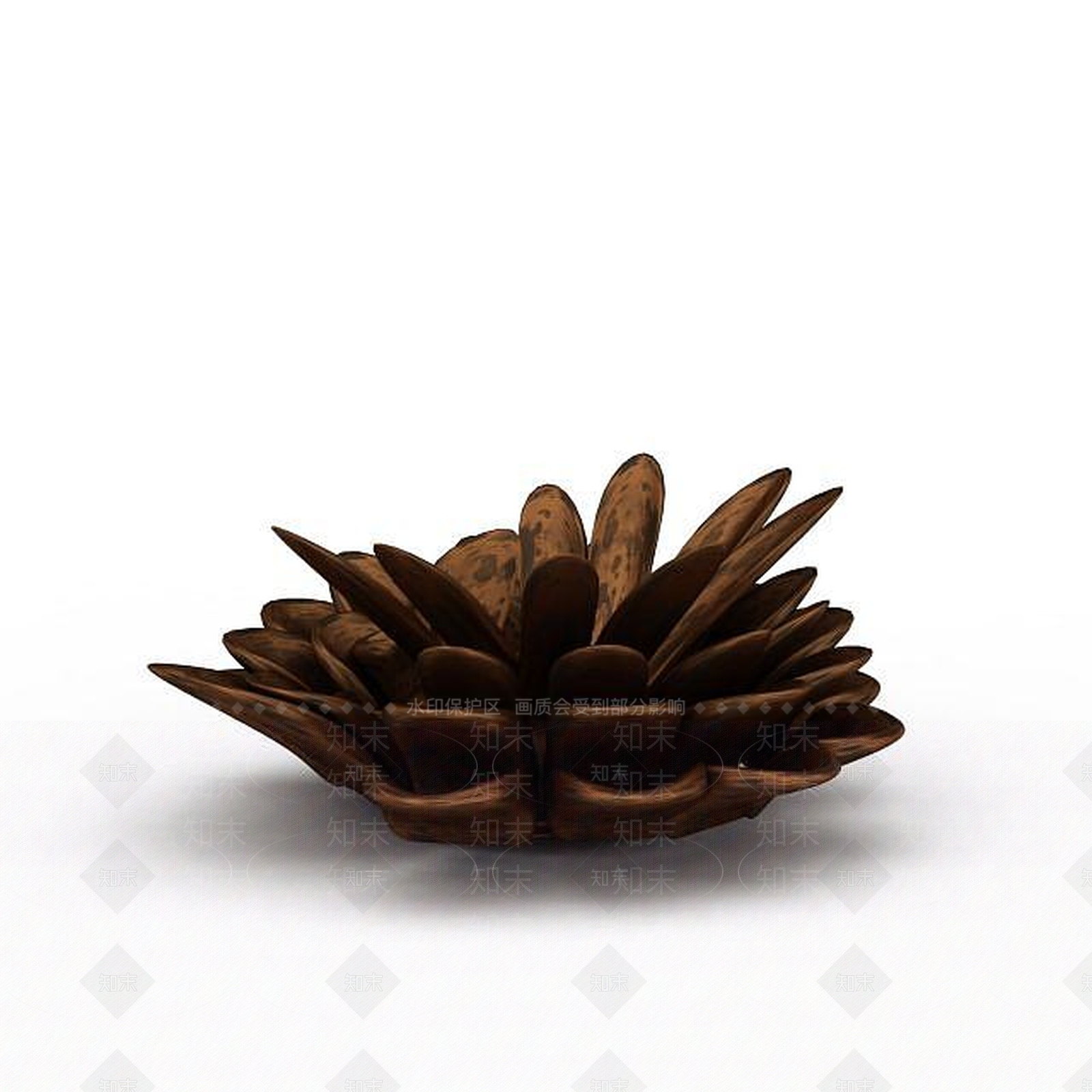 现代仿真松子摆设品3D模型下载【ID:1195896041】