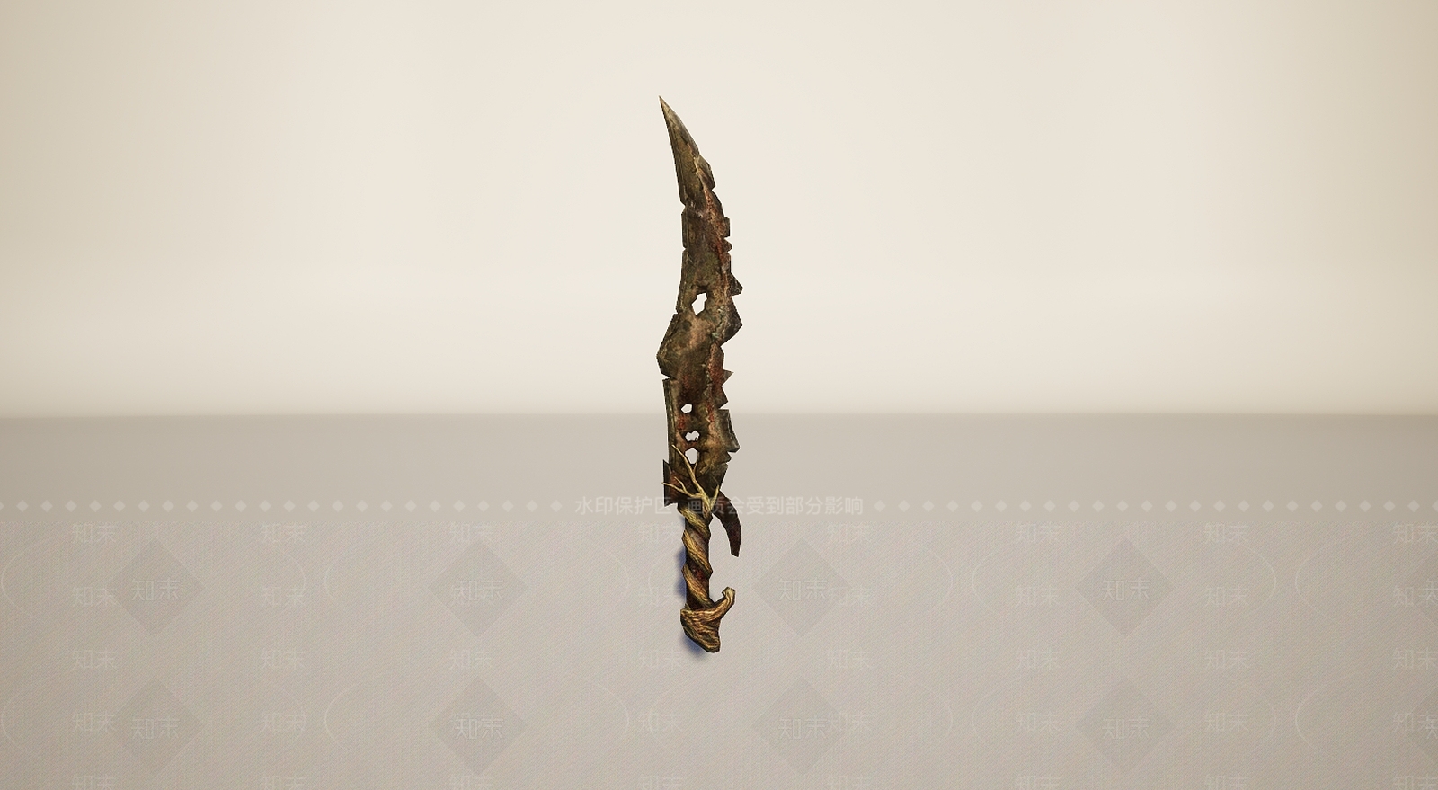 现代游戏装备武器匕首3D模型下载【ID:1195897826】