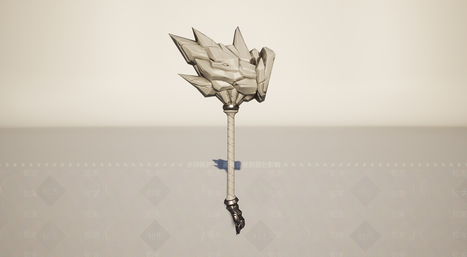 现代游戏装备武器锤子3D模型下载【ID:1195898784】