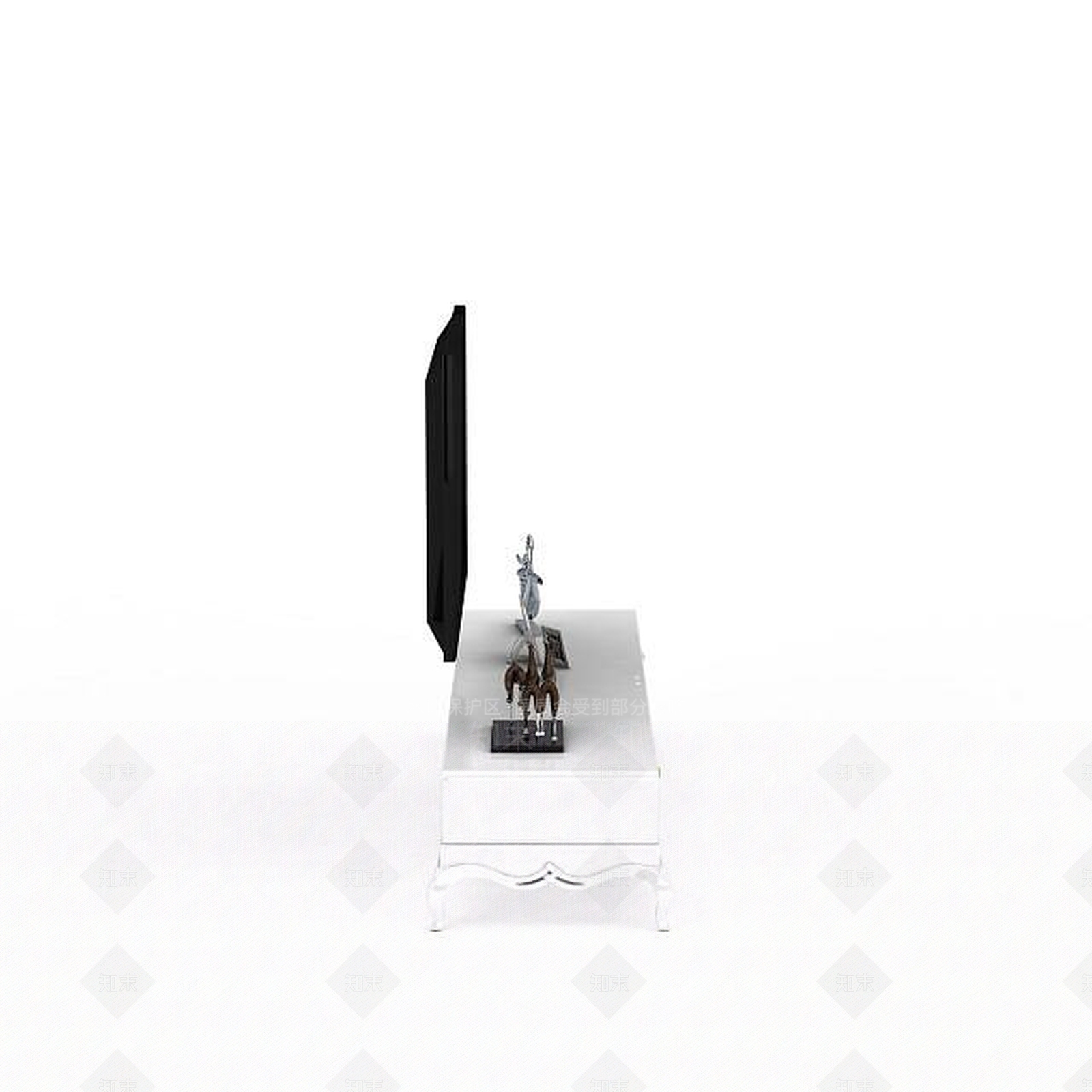 现代客厅电视柜3D模型下载【ID:1195901020】