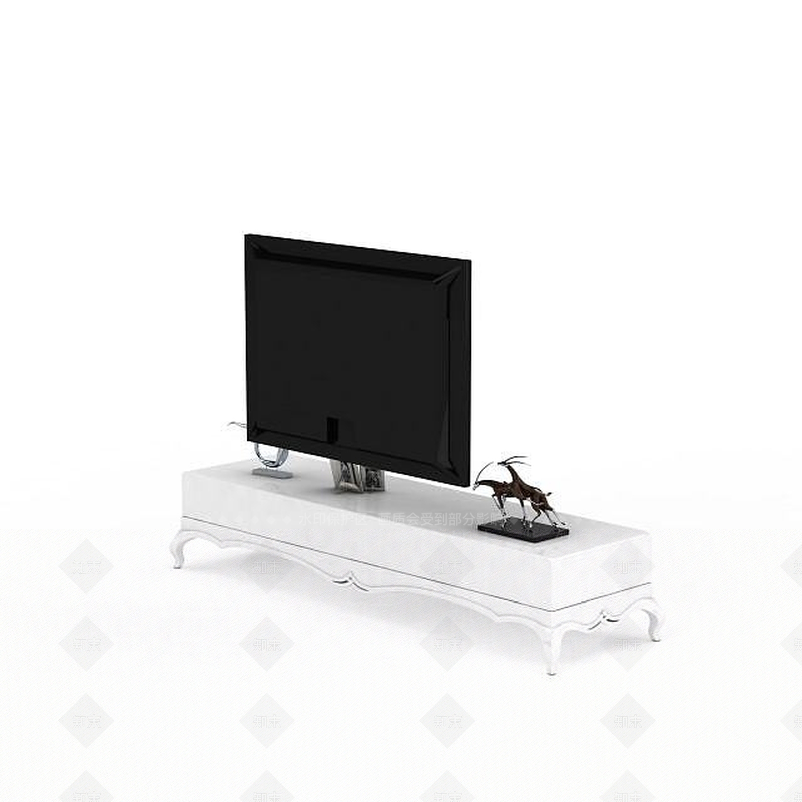 现代客厅电视柜3D模型下载【ID:1195901020】