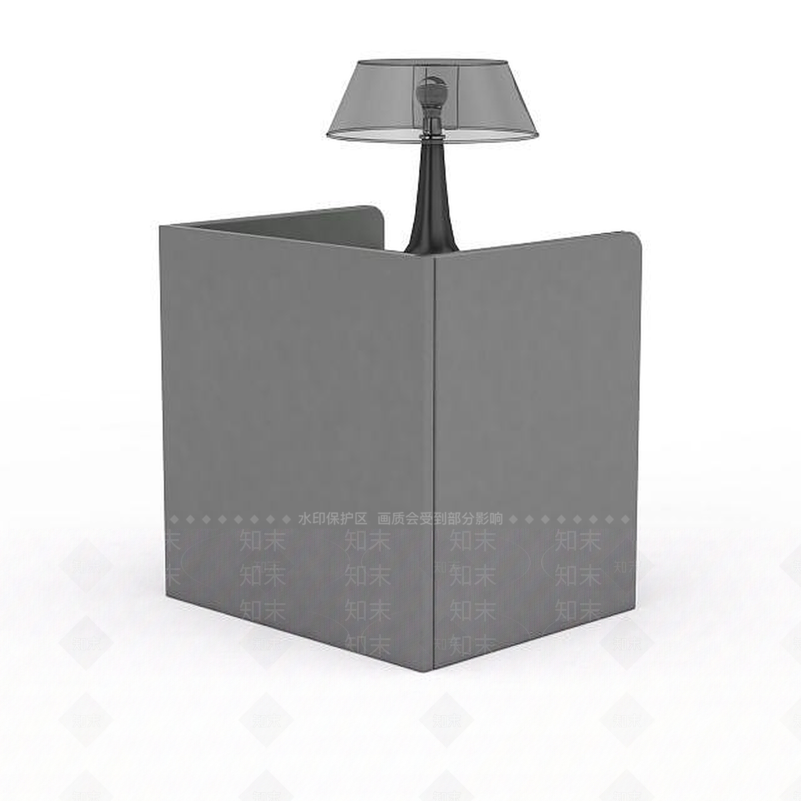 现代简约床头柜3D模型下载【ID:1195902560】