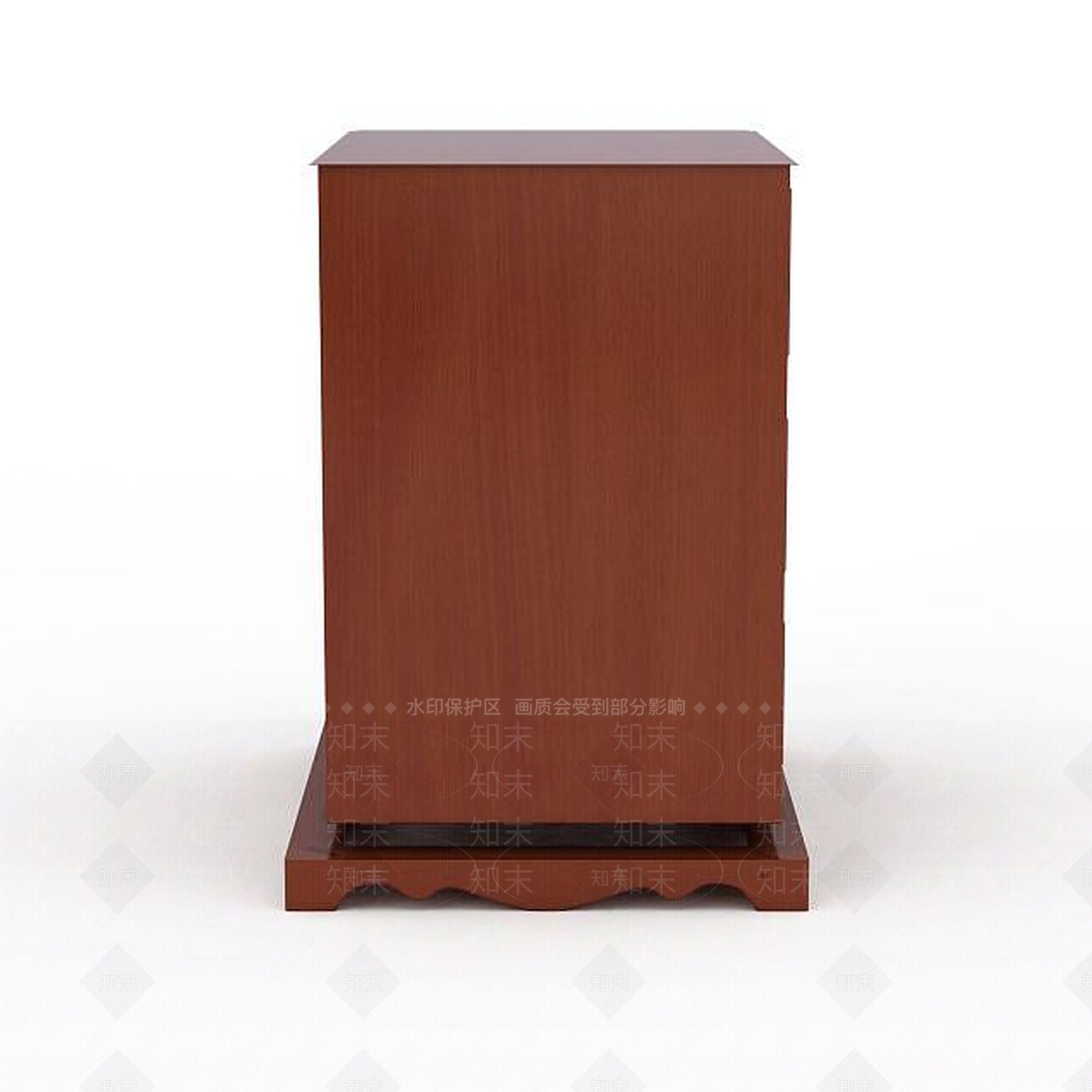 欧式古典欧式实木床头柜3D模型下载【ID:1195902606】