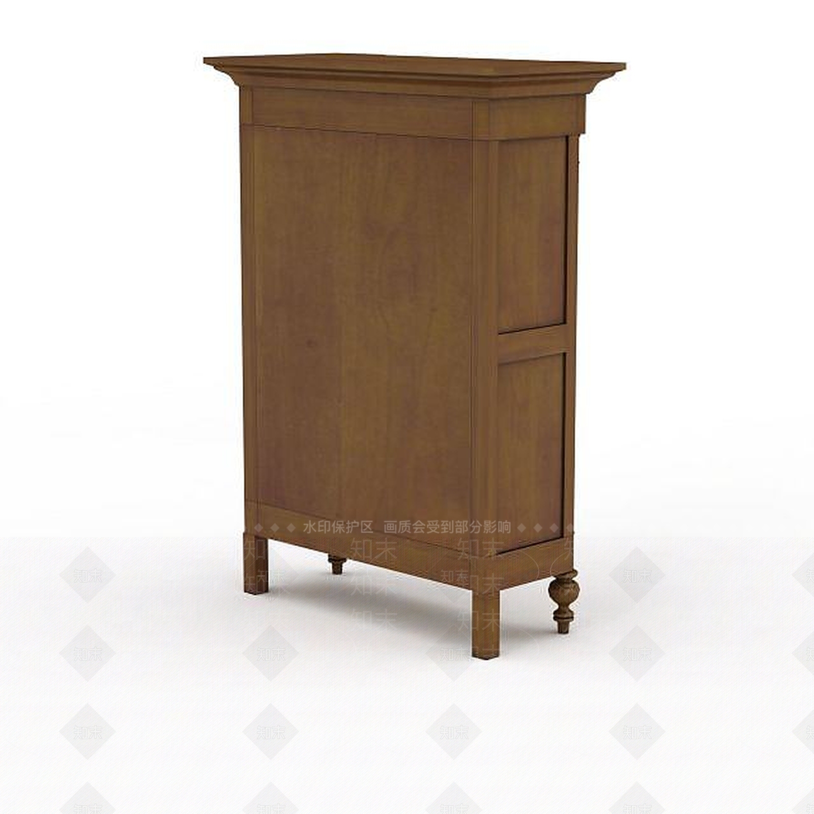 现代木质立柜3D模型下载【ID:1195902895】