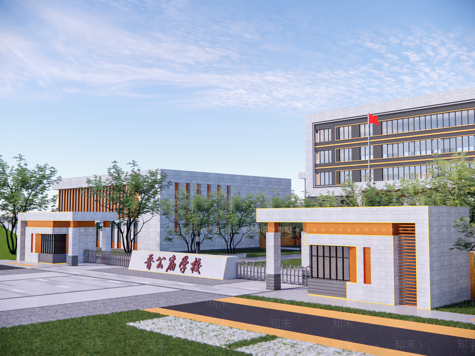 现代入口大门SU模型下载【ID:1195903623】