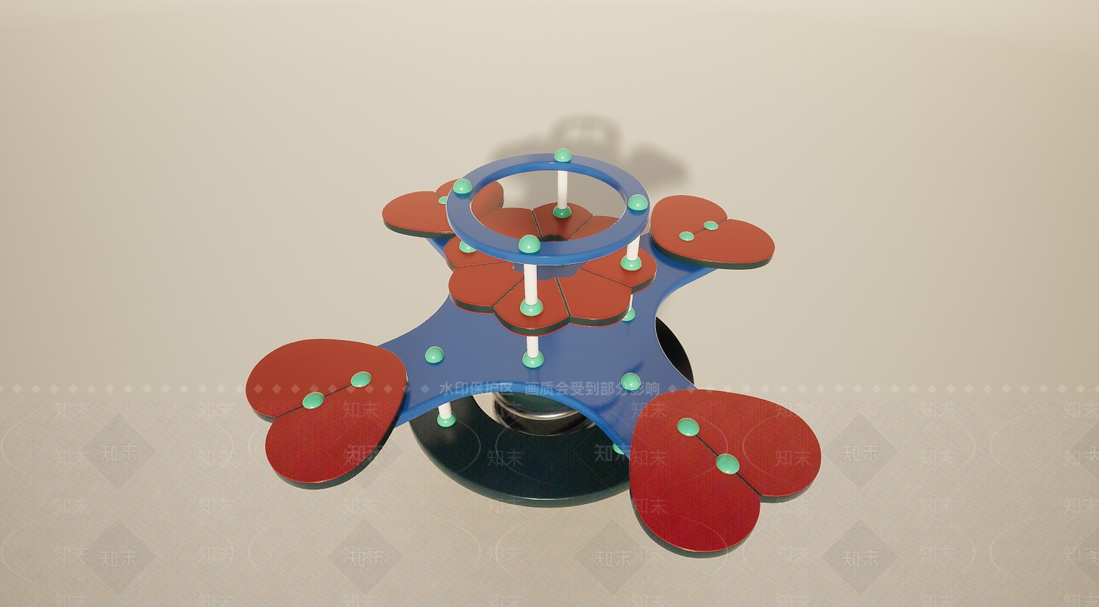 现代儿童娱乐设备玩具3D模型下载【ID:1195905022】