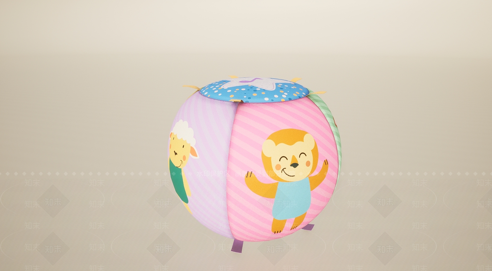 现代婴幼儿手触球手抓球3D模型下载【ID:1195905820】