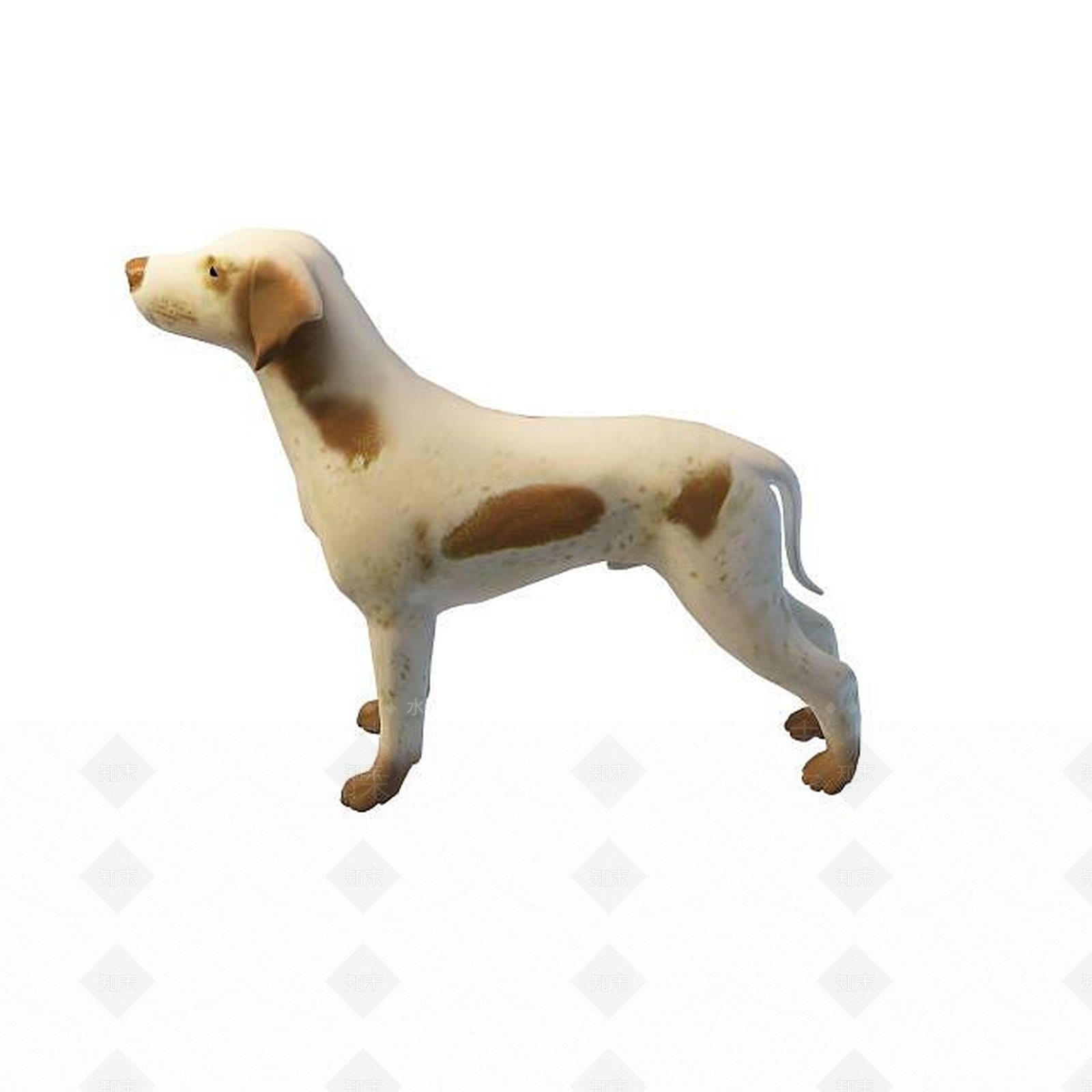 现代黄色斑点狗3D模型下载【ID:1196244870】