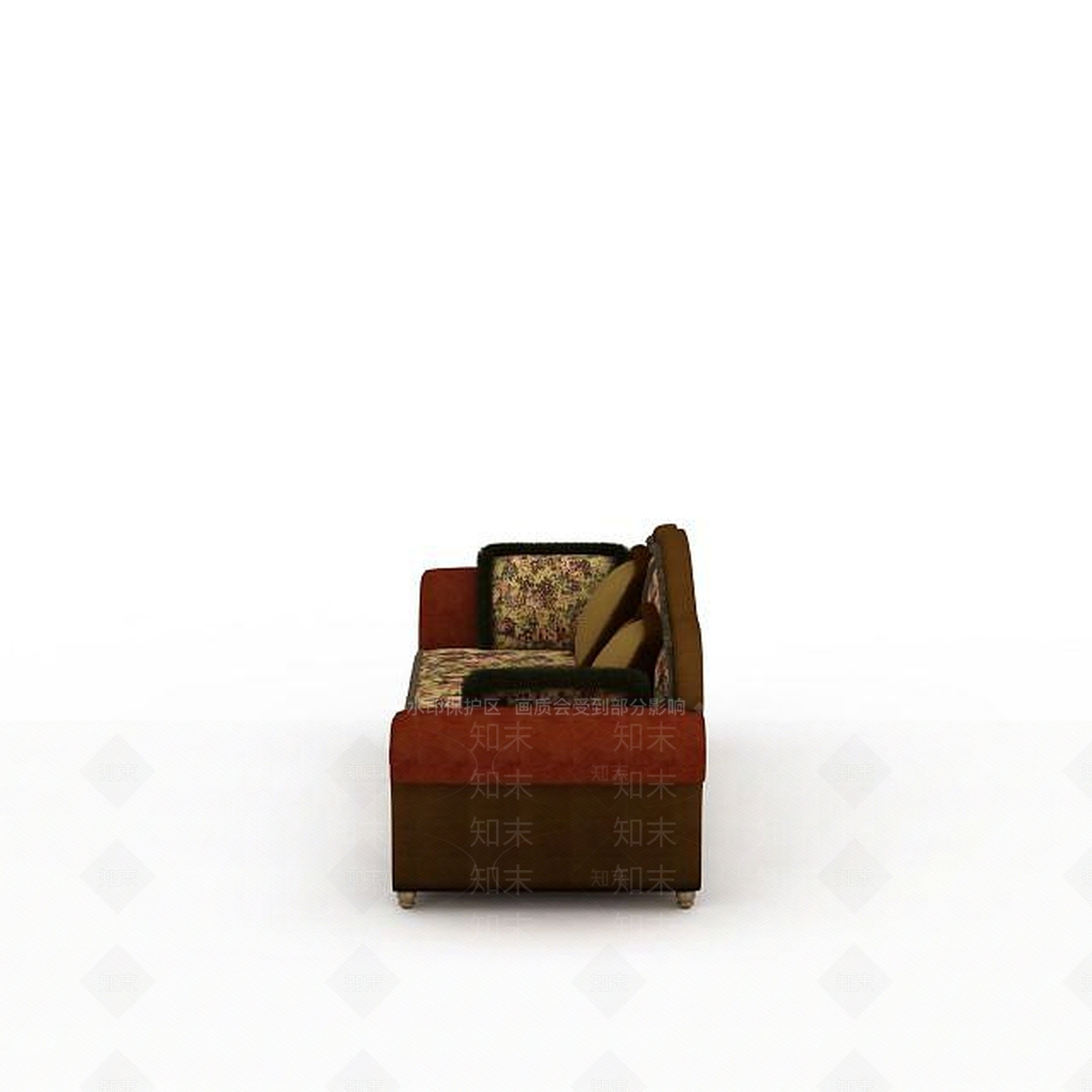 现代高档双人沙发3D模型下载【ID:1195907777】