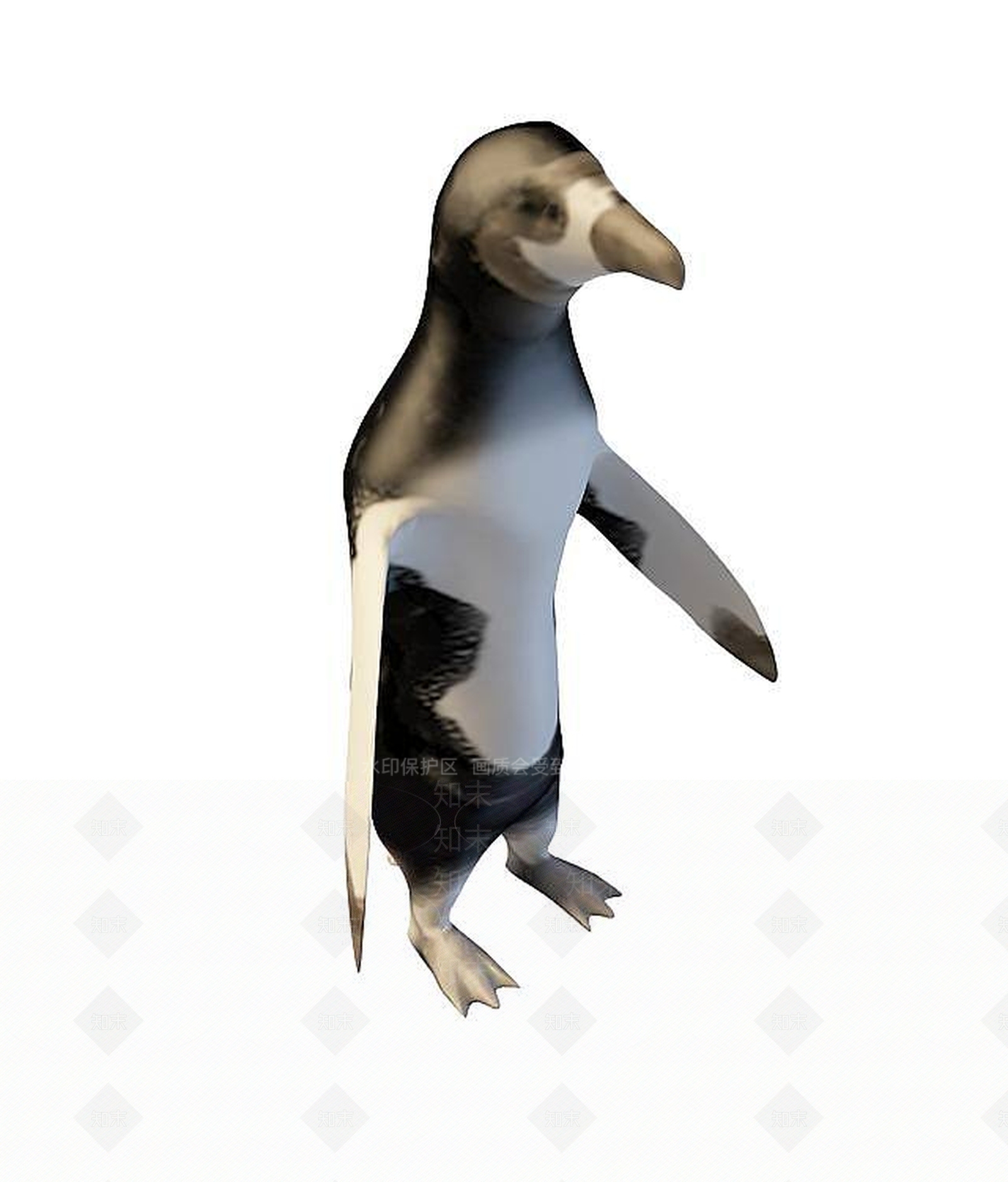 现代企鹅3D模型下载【ID:1196098163】