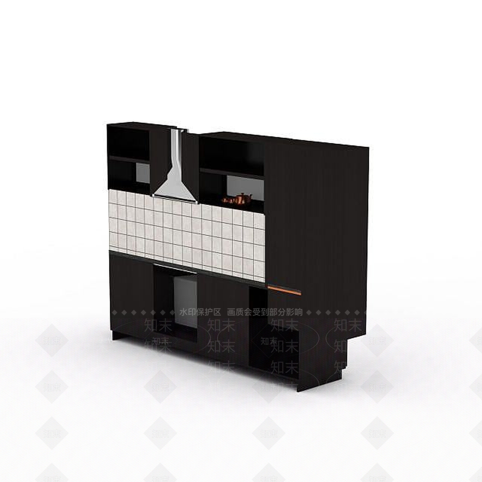 现代简约橱柜3D模型下载【ID:1195909824】