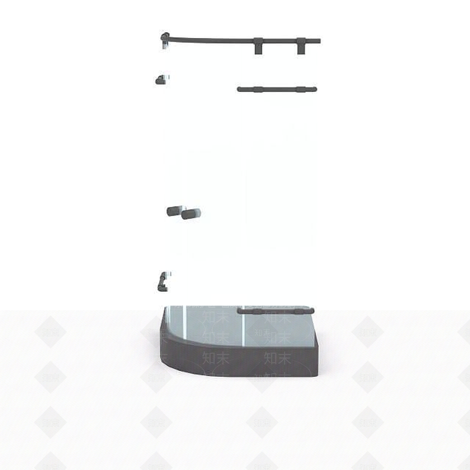 现代淋浴房3D模型下载【ID:1195910507】