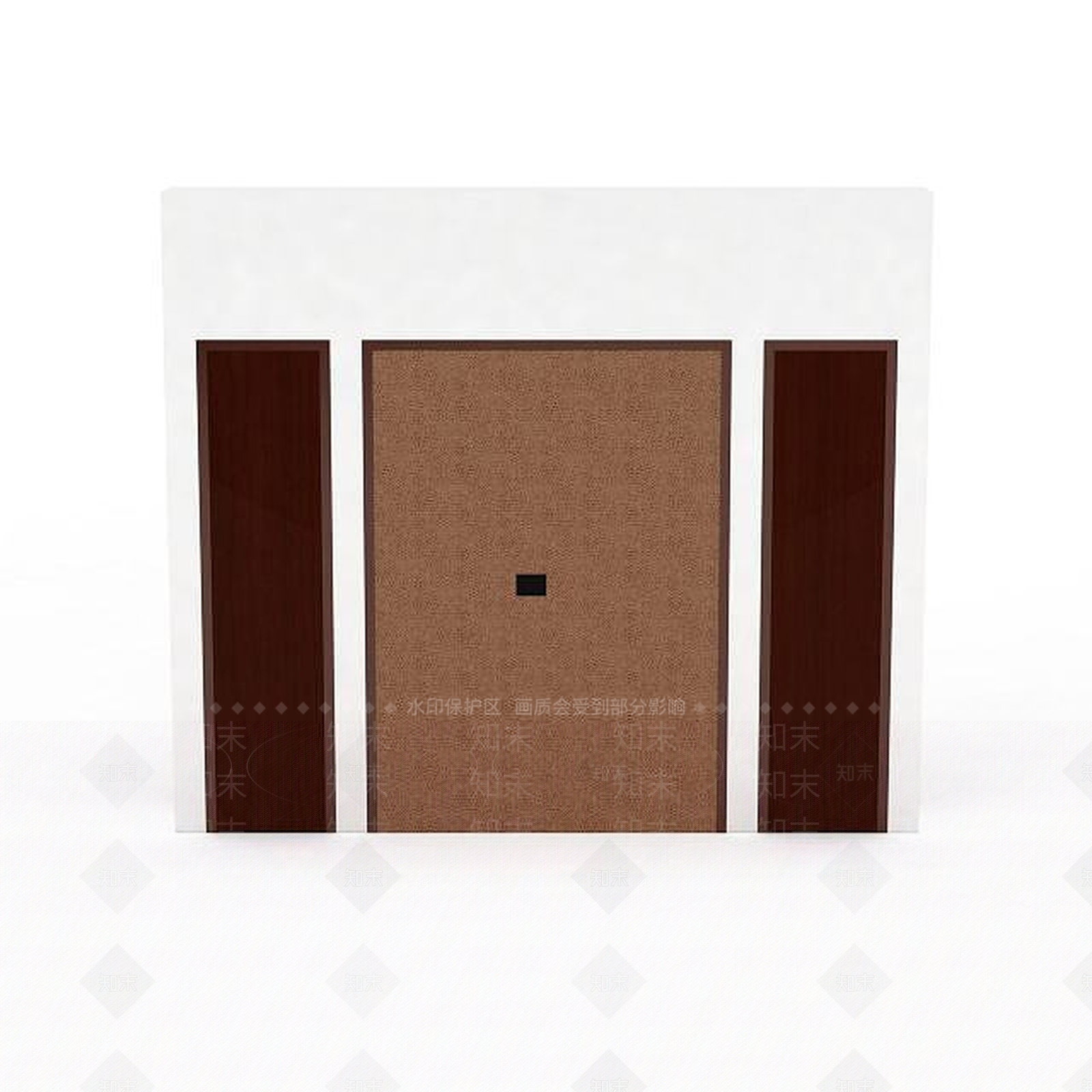 现代电视背景墙柜组合3D模型下载【ID:1195911932】