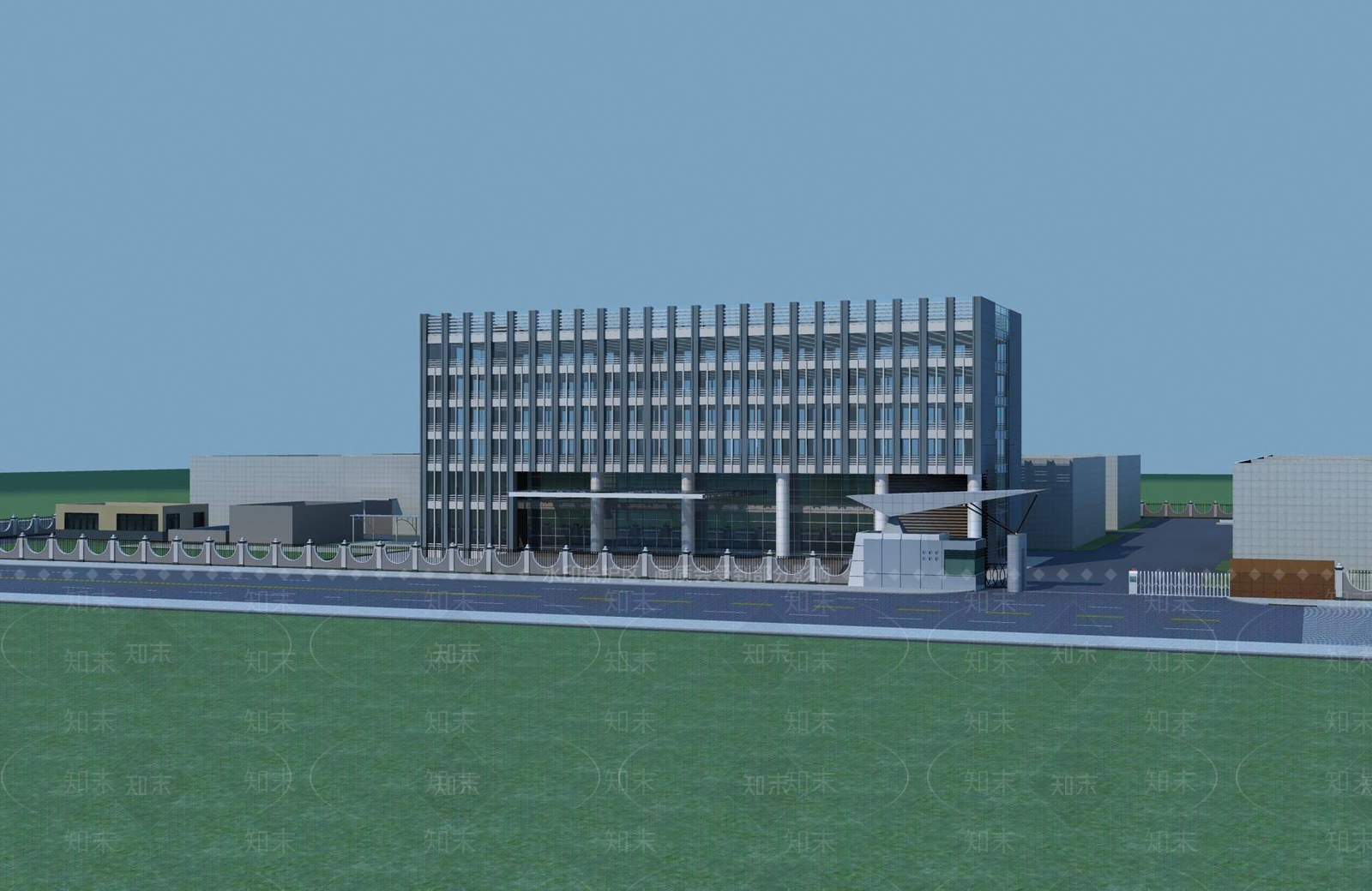 现代厂房3D模型下载【ID:1195916635】