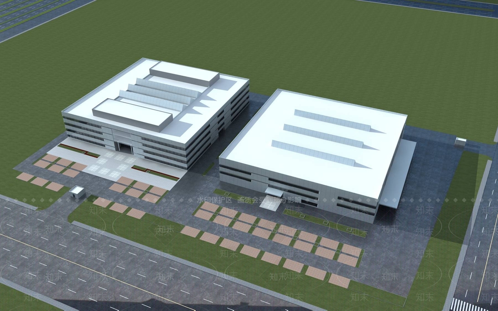 现代厂房3D模型下载【ID:1195918845】