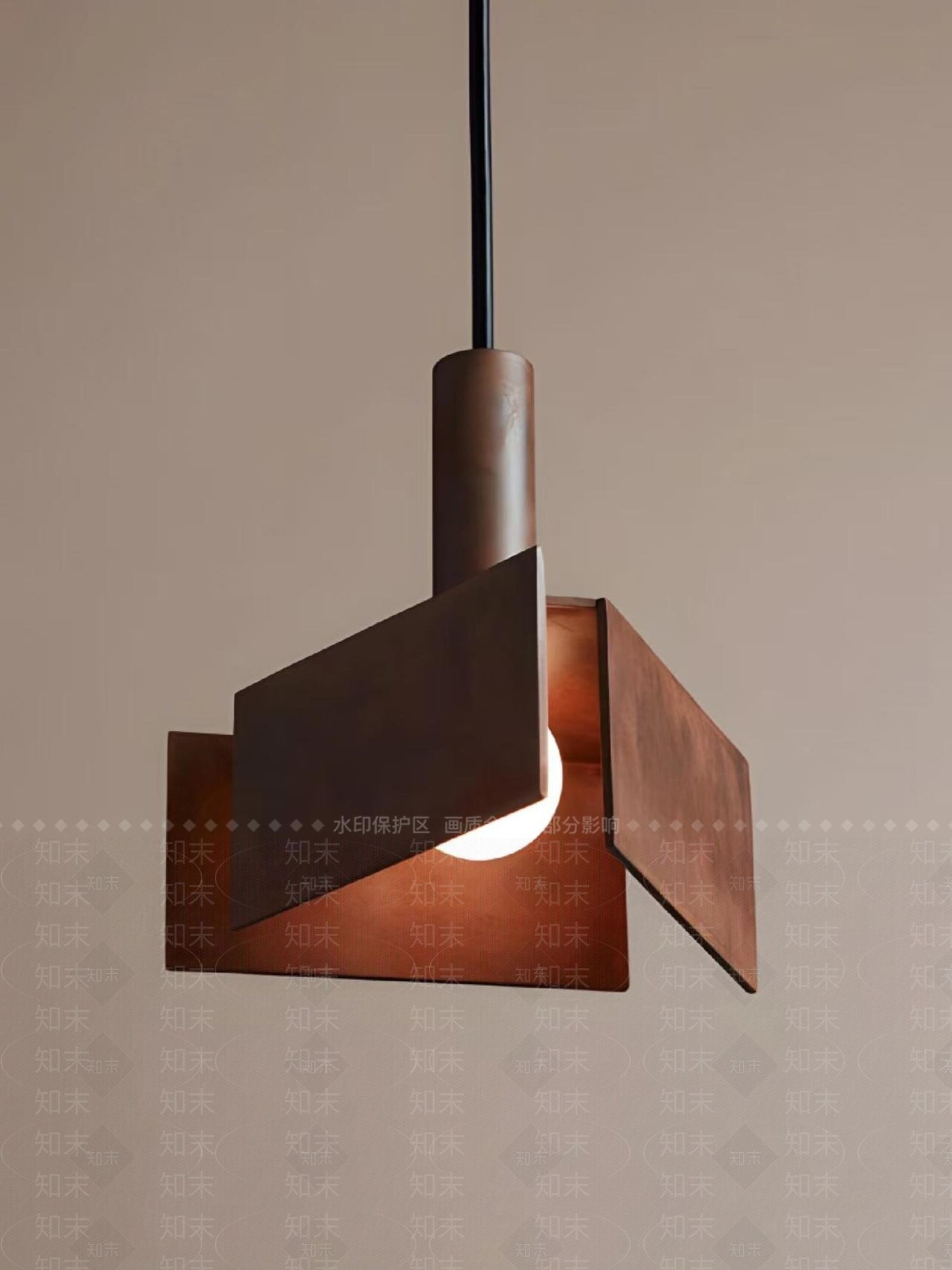 现代中古床头吊灯SU模型下载【ID:1195922659】