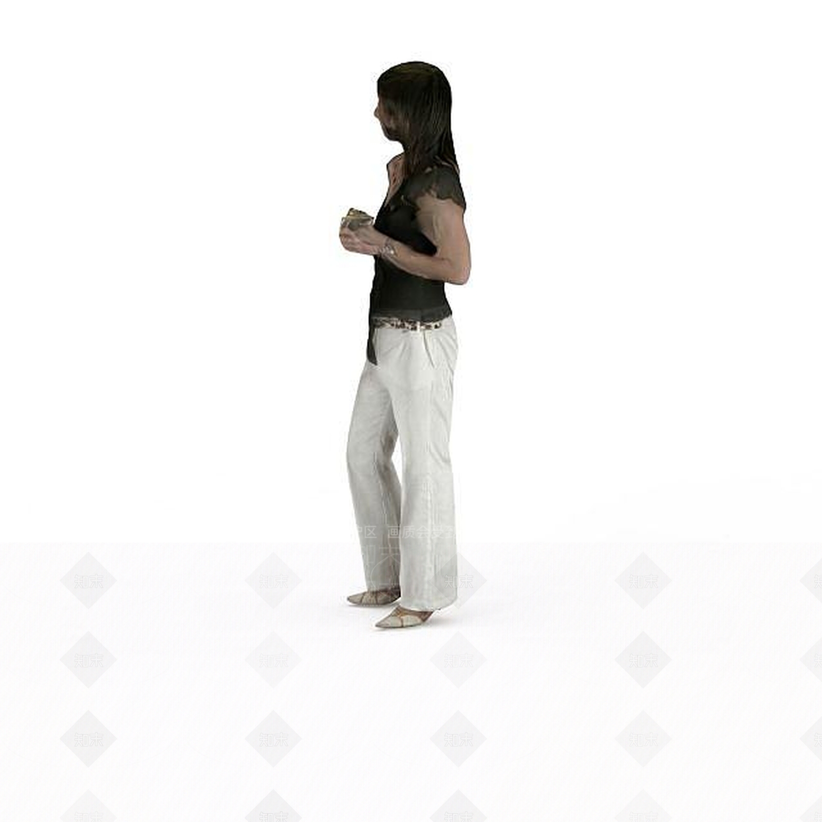 现代虚拟人物3D模型下载【ID:1195927521】