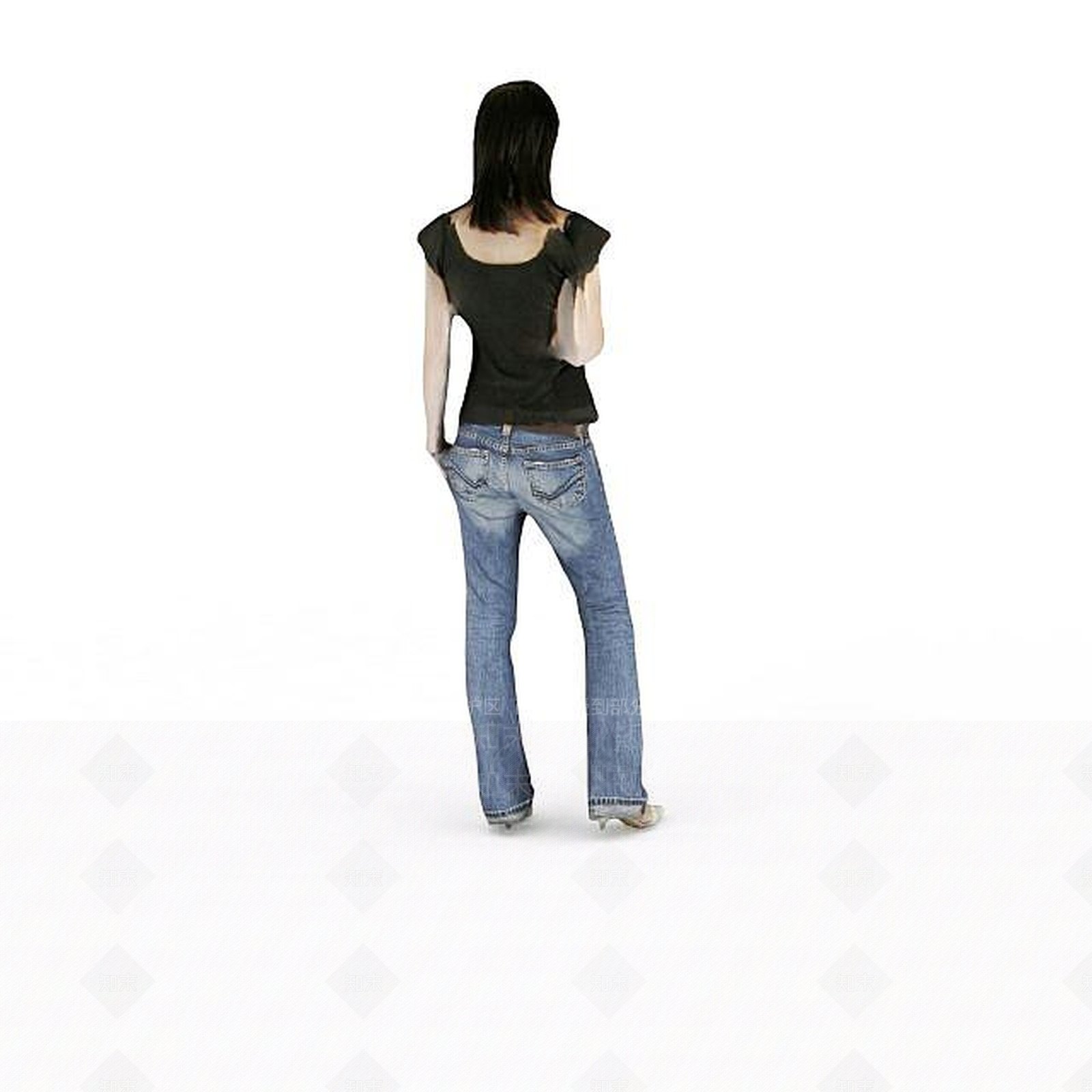 现代虚拟人物3D模型下载【ID:1195927559】