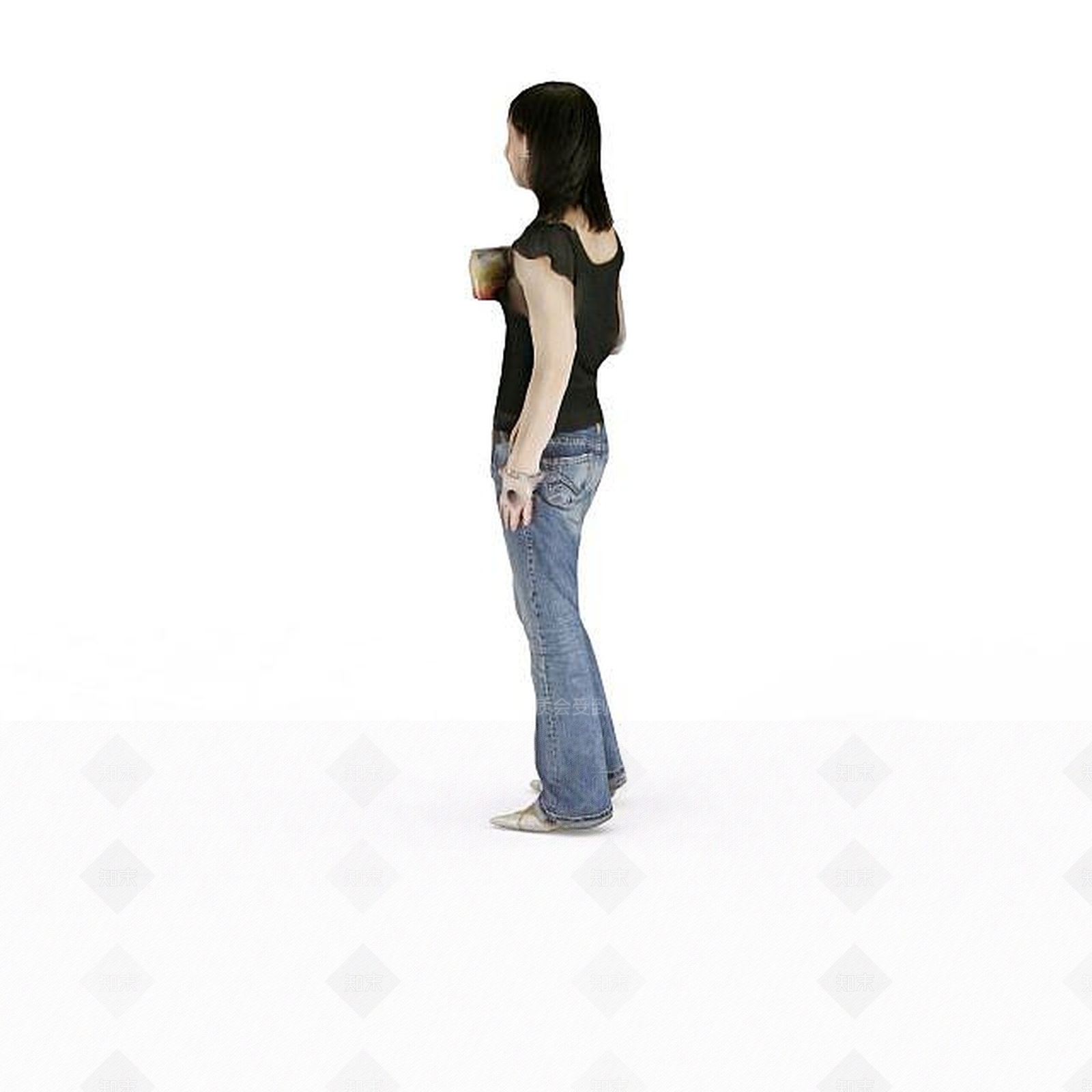 现代虚拟人物3D模型下载【ID:1195927559】