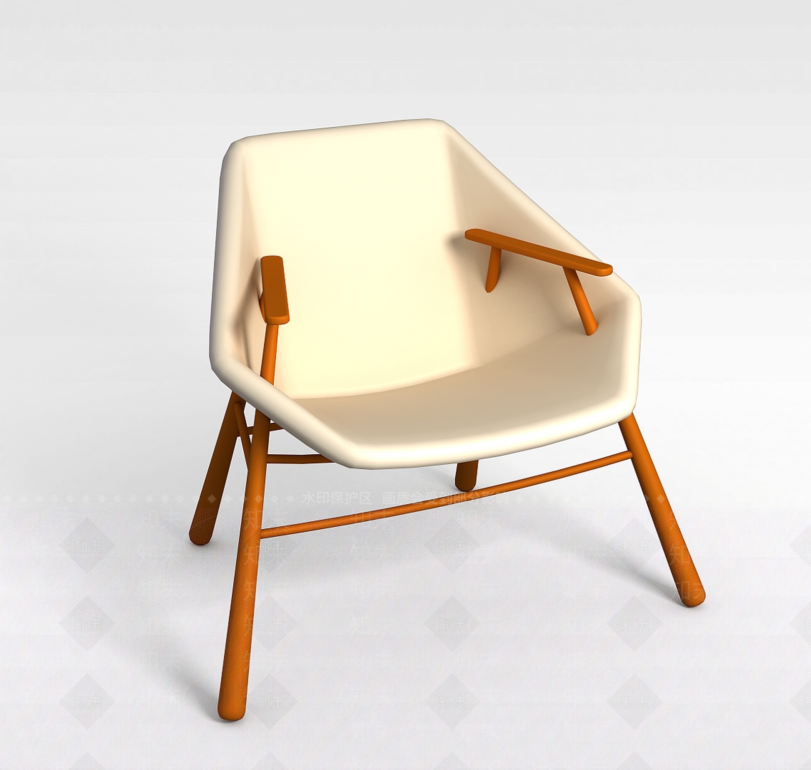 现代休闲椅3D模型下载【ID:1199942936】