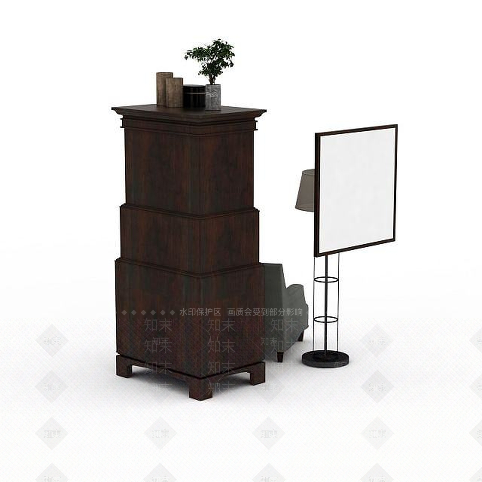 现代双人沙发3D模型下载【ID:1195928370】