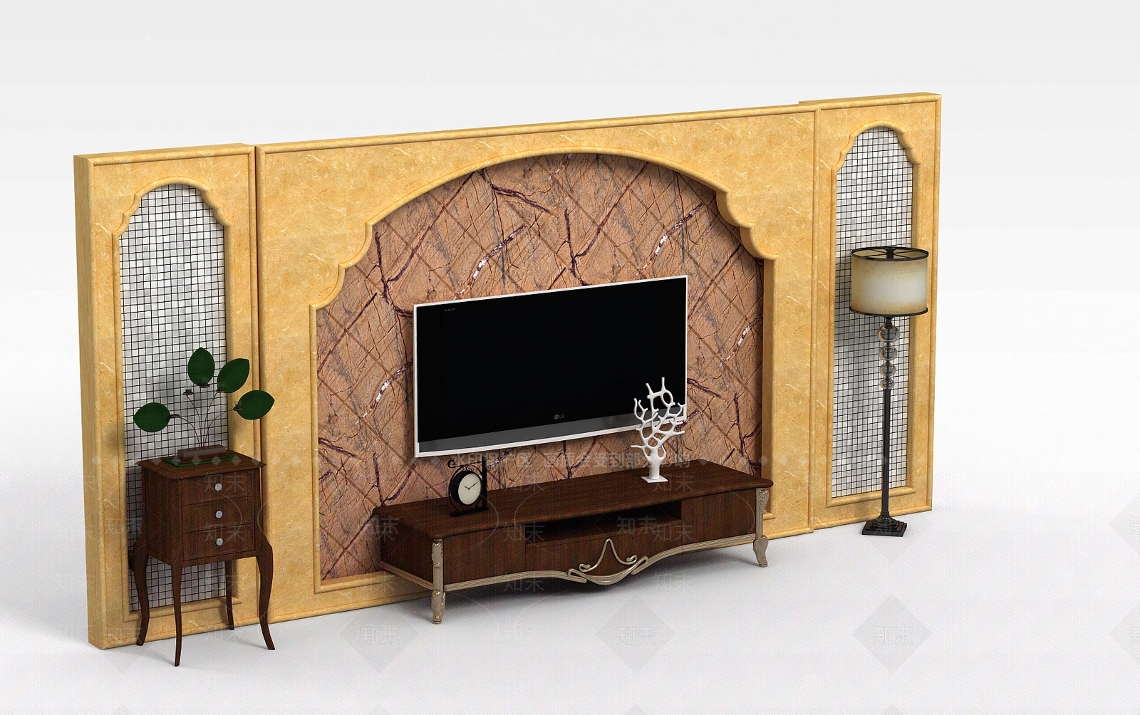 现代挂件3D模型下载【ID:1195928359】