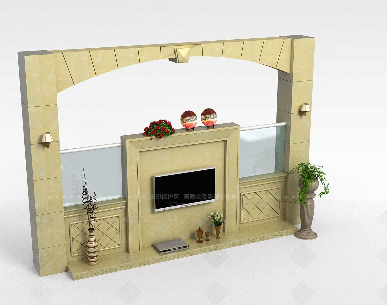 现代挂件3D模型下载【ID:1195928488】